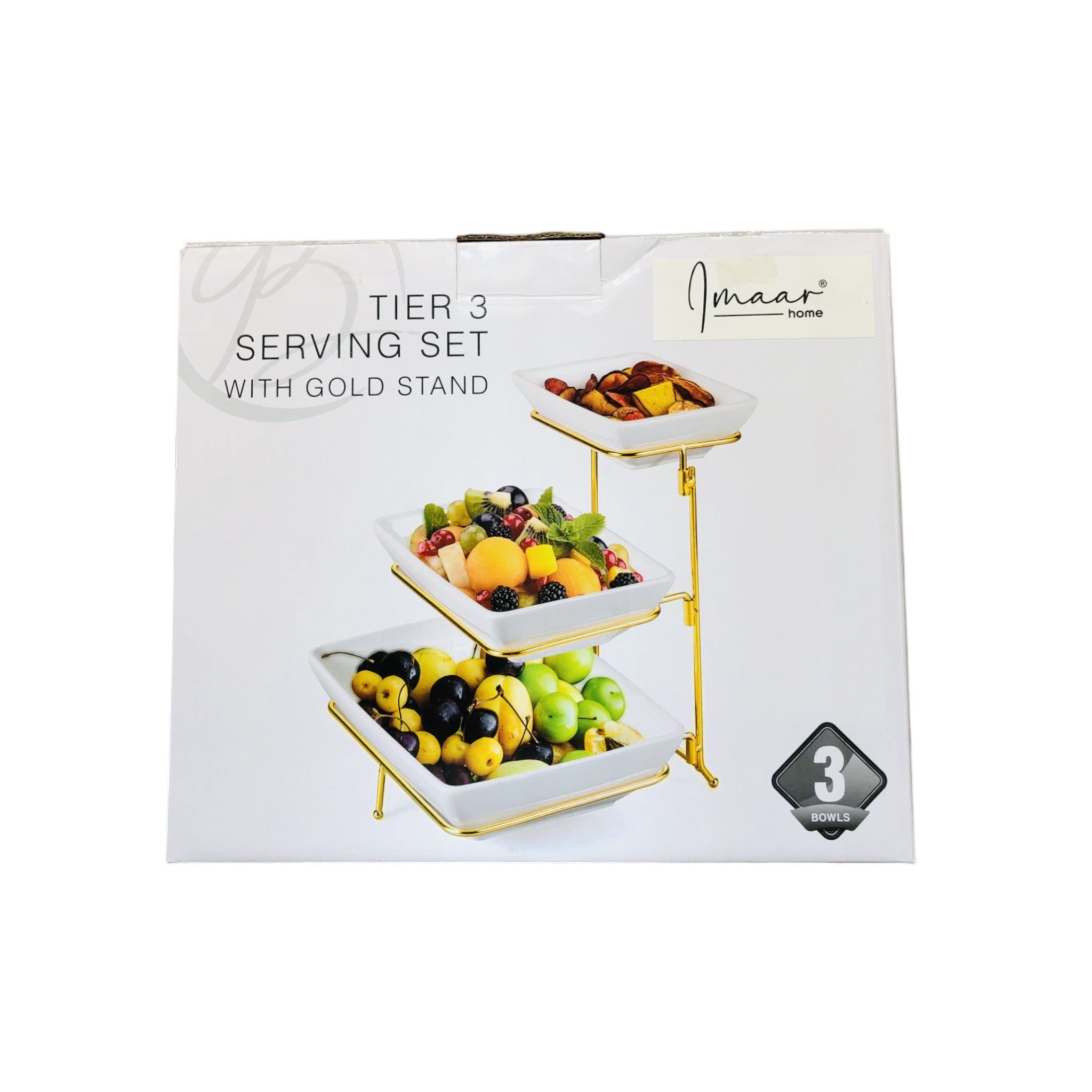 TrioLuxe by Imaar 3PC-Serveware Set