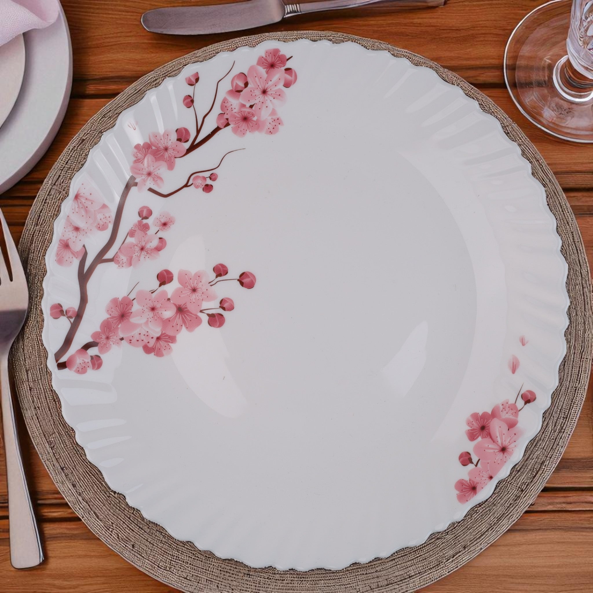 Timeless Florals – Premium 33pc Opalware Dining Set