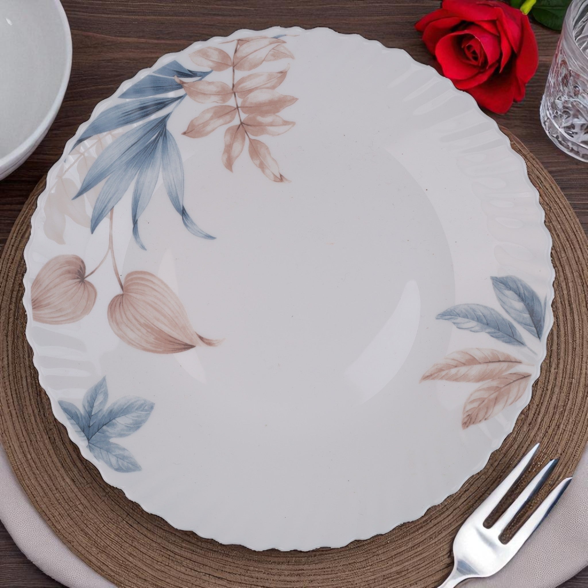 Palace Petals – Premium 33pc Opalware Dining Set
