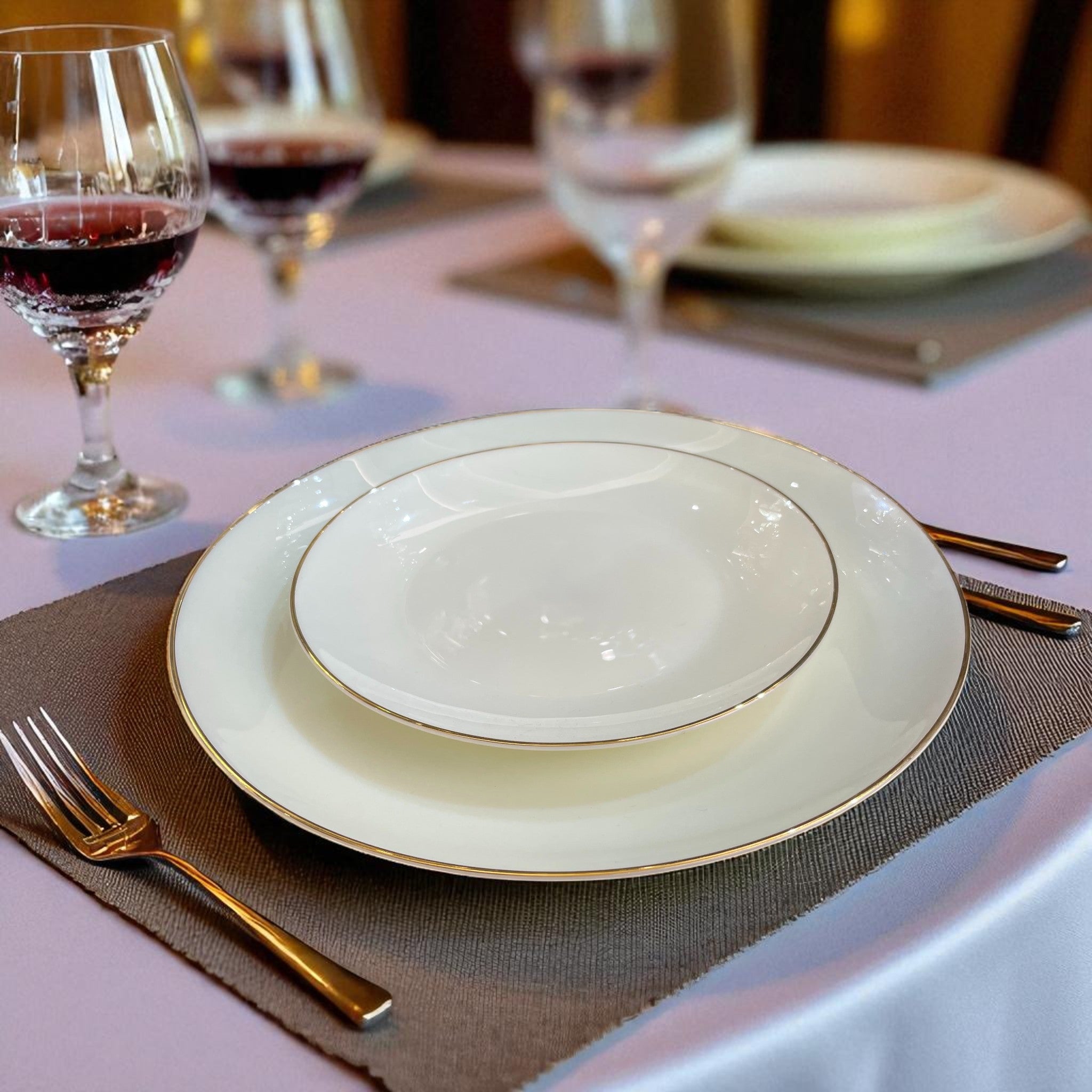 Luxurious Jade Opal 33-Piece Real Gold-Plated Dinner Set in Elegant Yellow