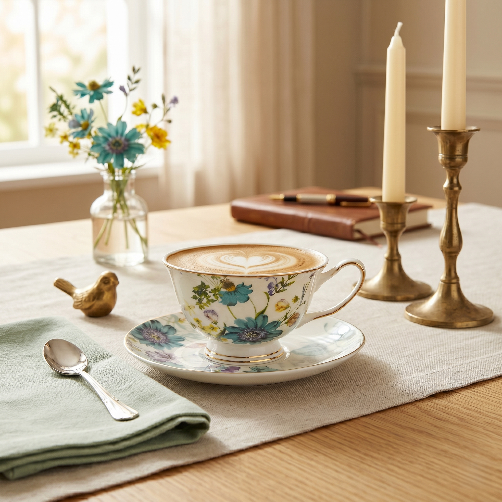 Luxury Tea Time Cup & Saucer Set- Set of 12