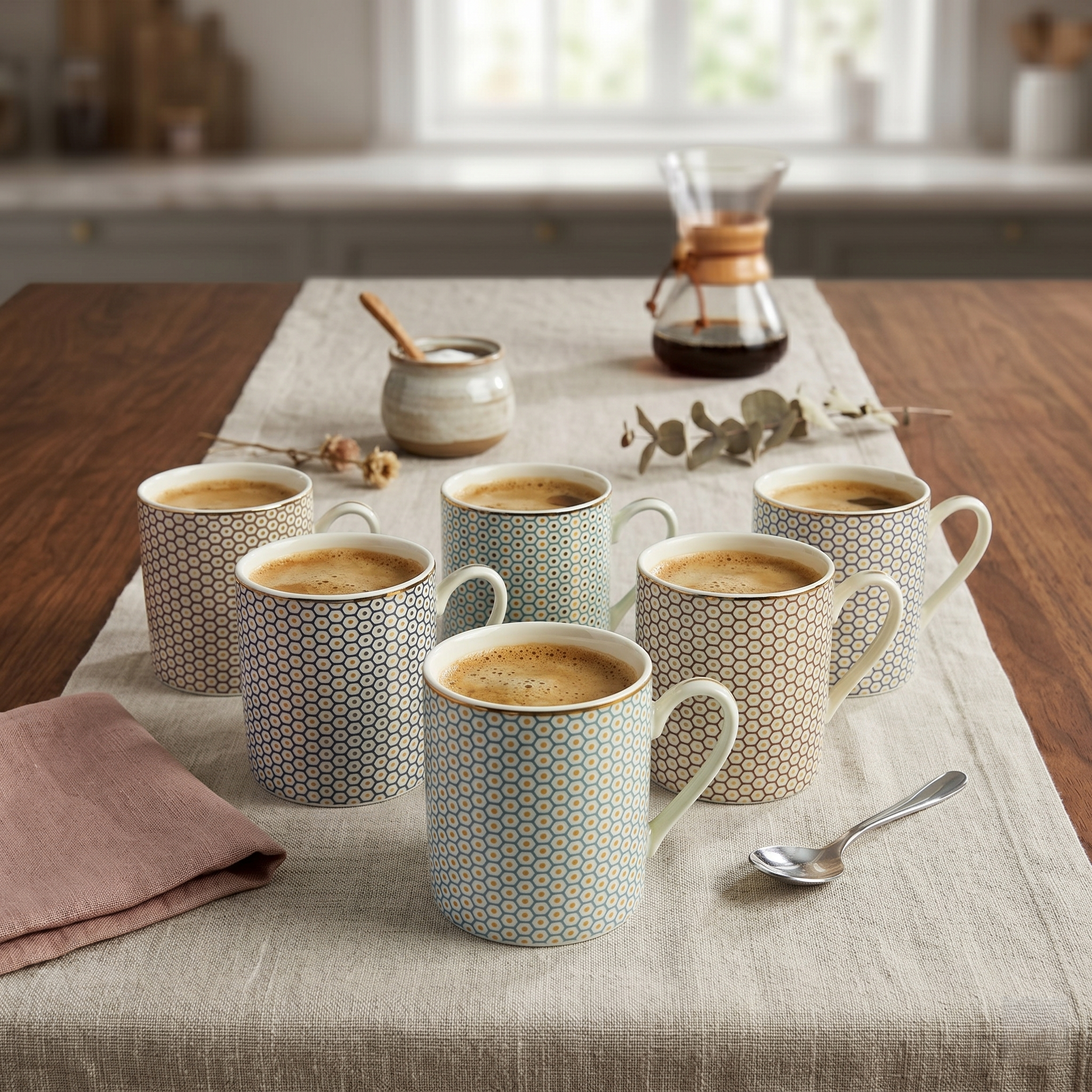 Luxury Ceramic Tea Cup - Set of 6