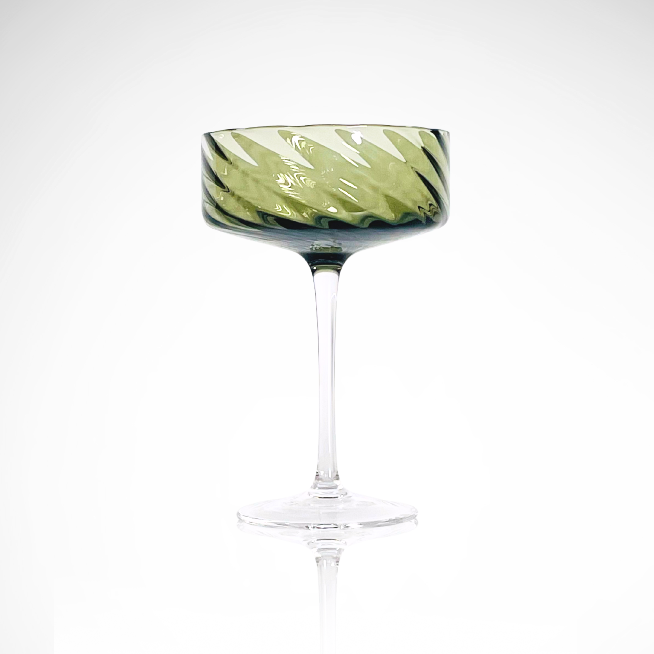 Elegant Green – 6pc Italian Glass Set