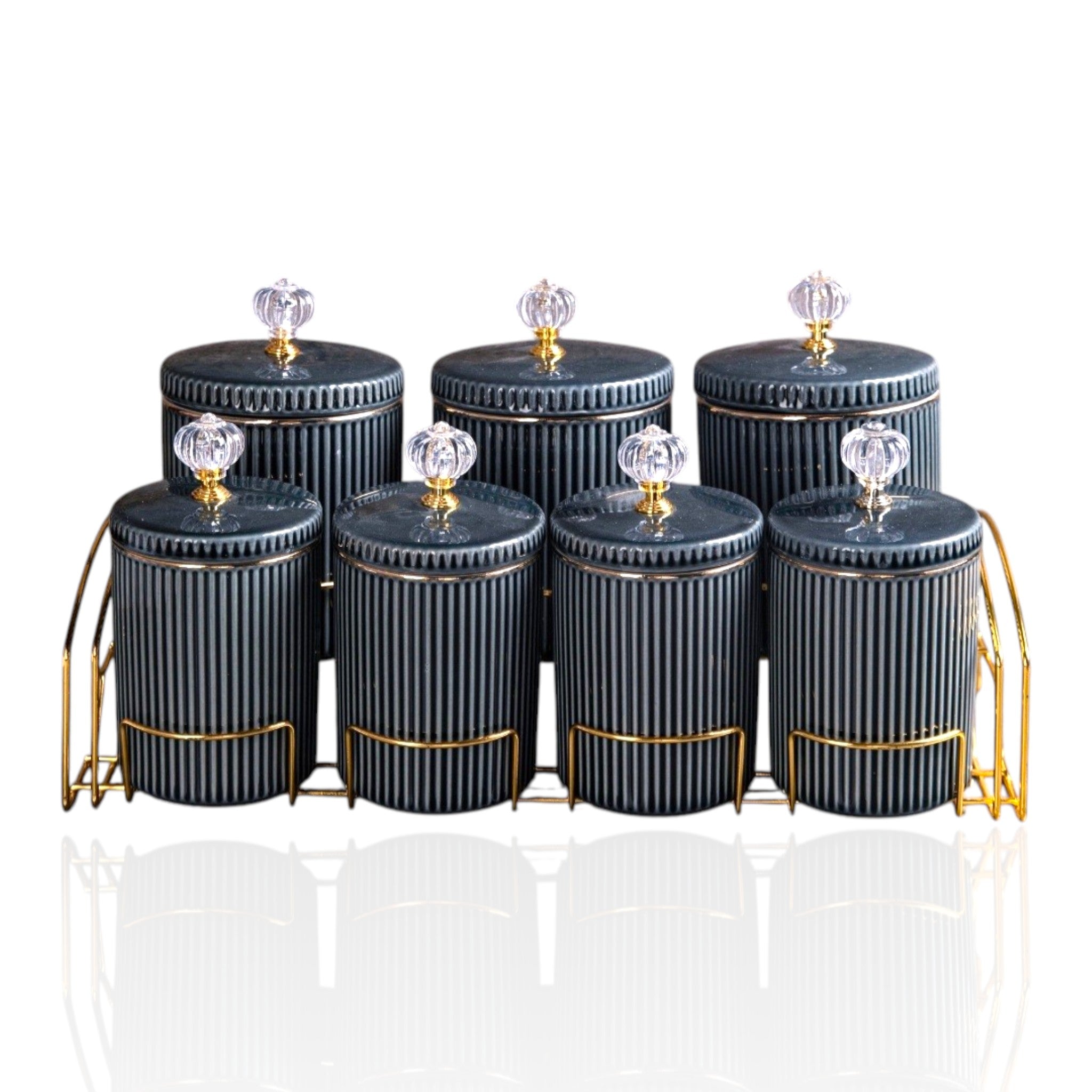 The Ribbed 7pc Canister Set