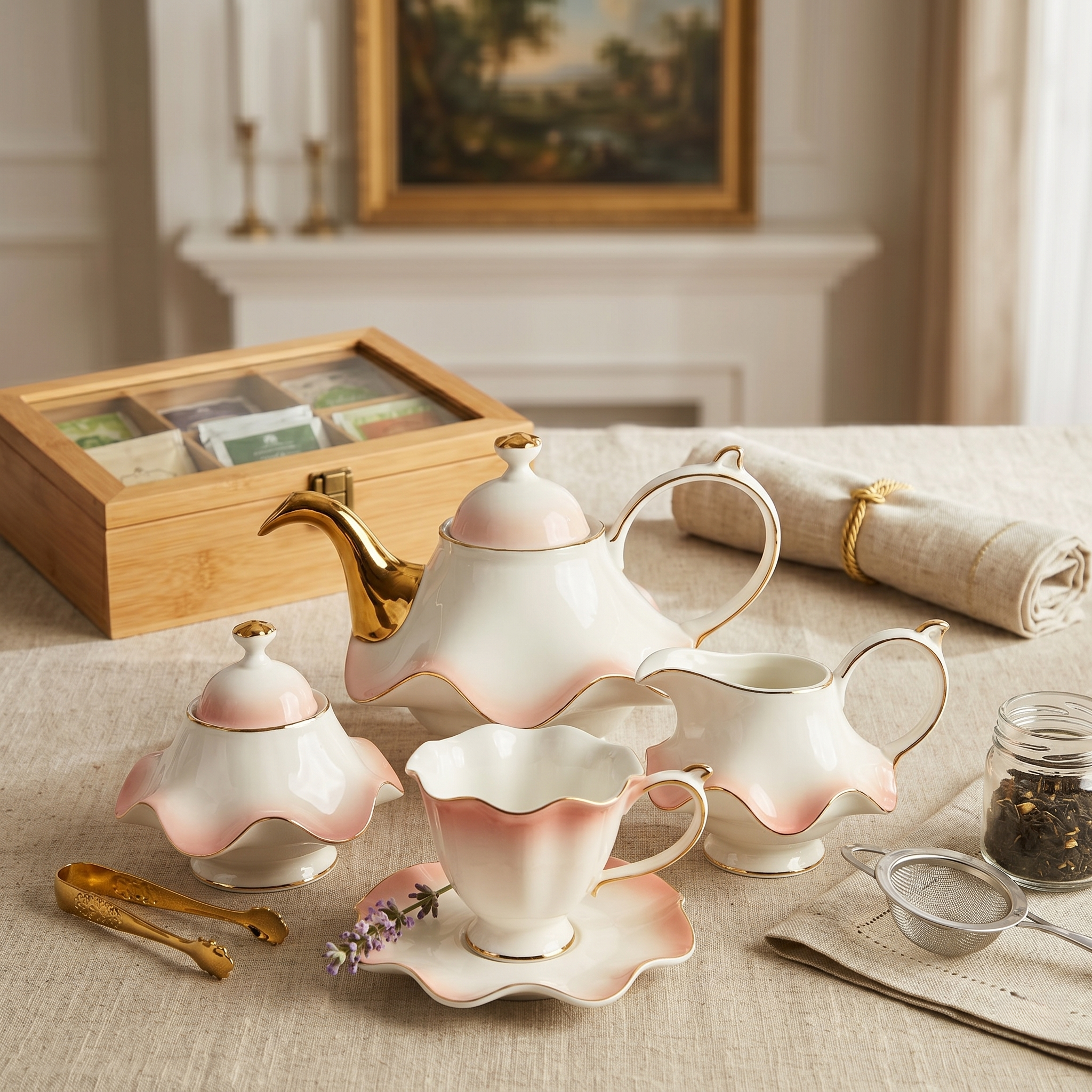 The Windsor Elegance - 15Pc Luxury Tea Set