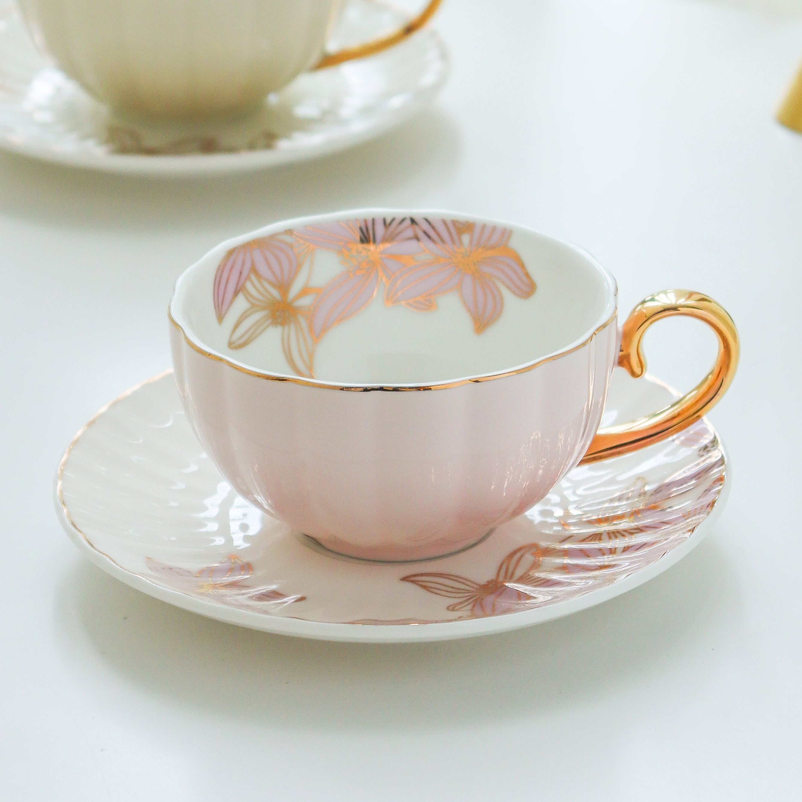 Pink Blossom Elegance 12pc Tea Set