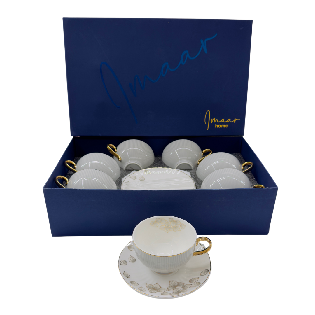 Pear Grey Timeless Symphony 12pc Tea Set