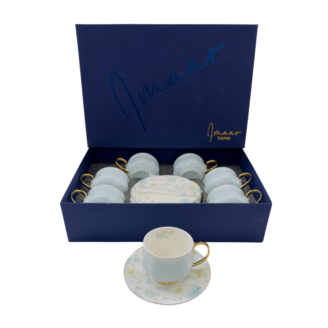 Blue Vinatge Luxe 12pc Tea Set