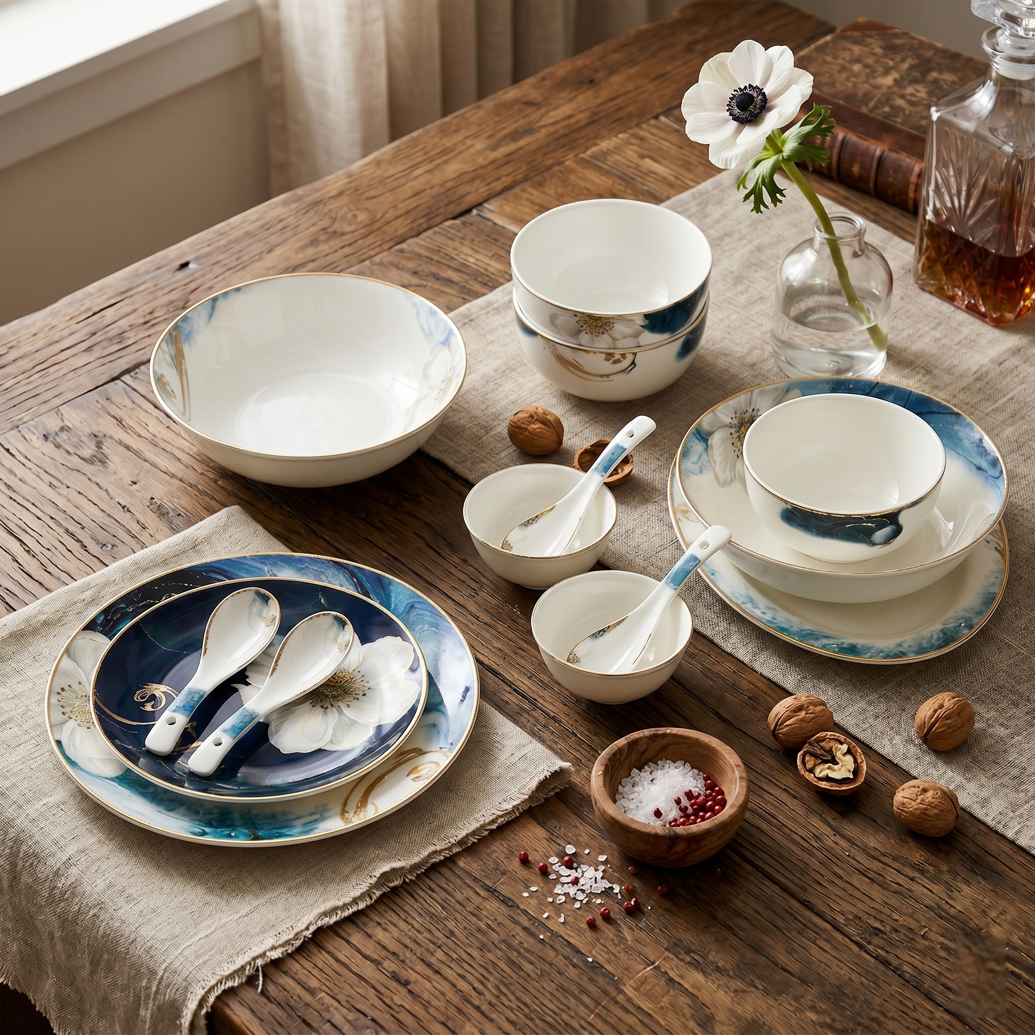 Floral Grace 33pc Dinner Set