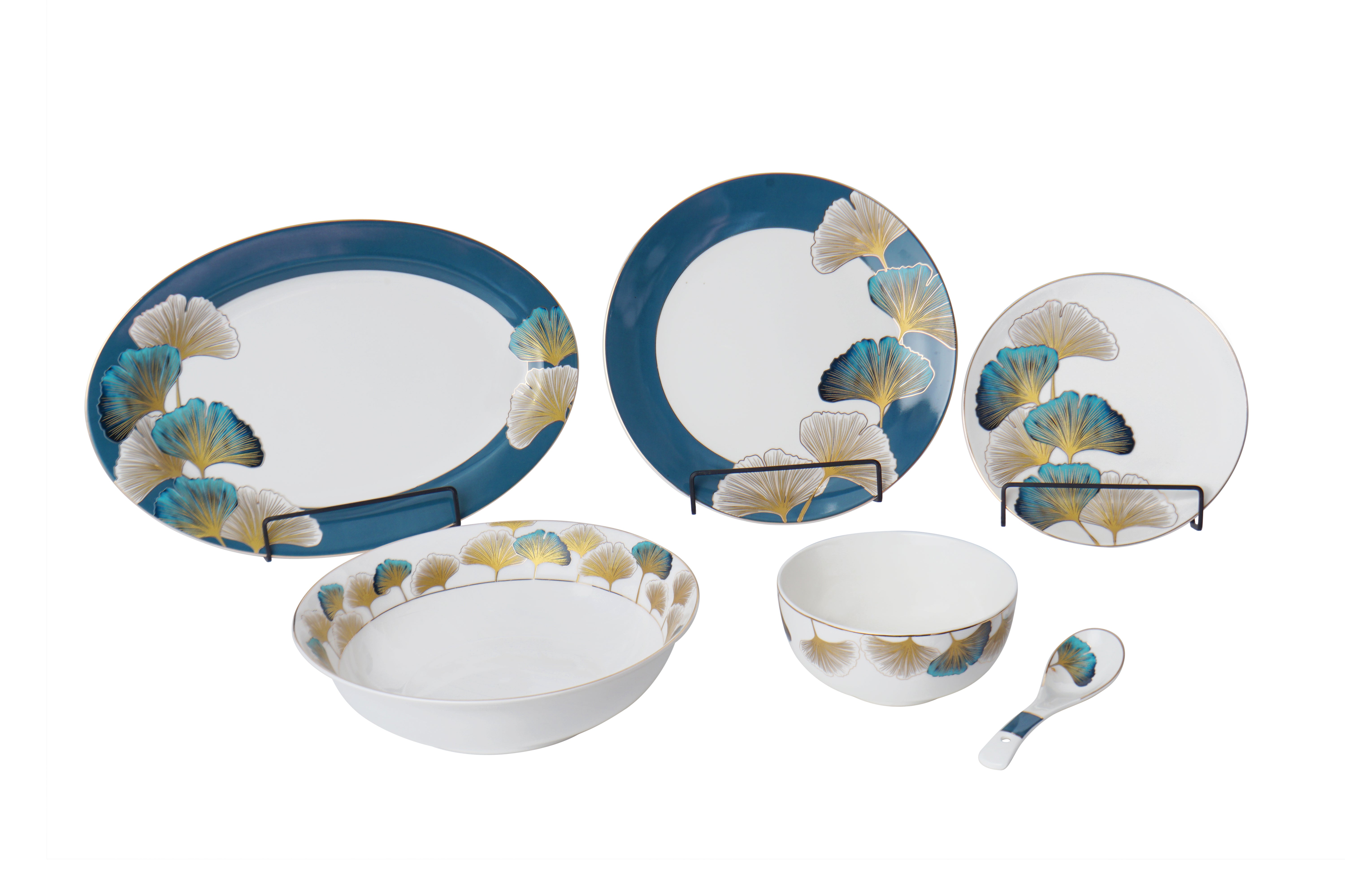 Golden Elgance 27pc Dinner Set