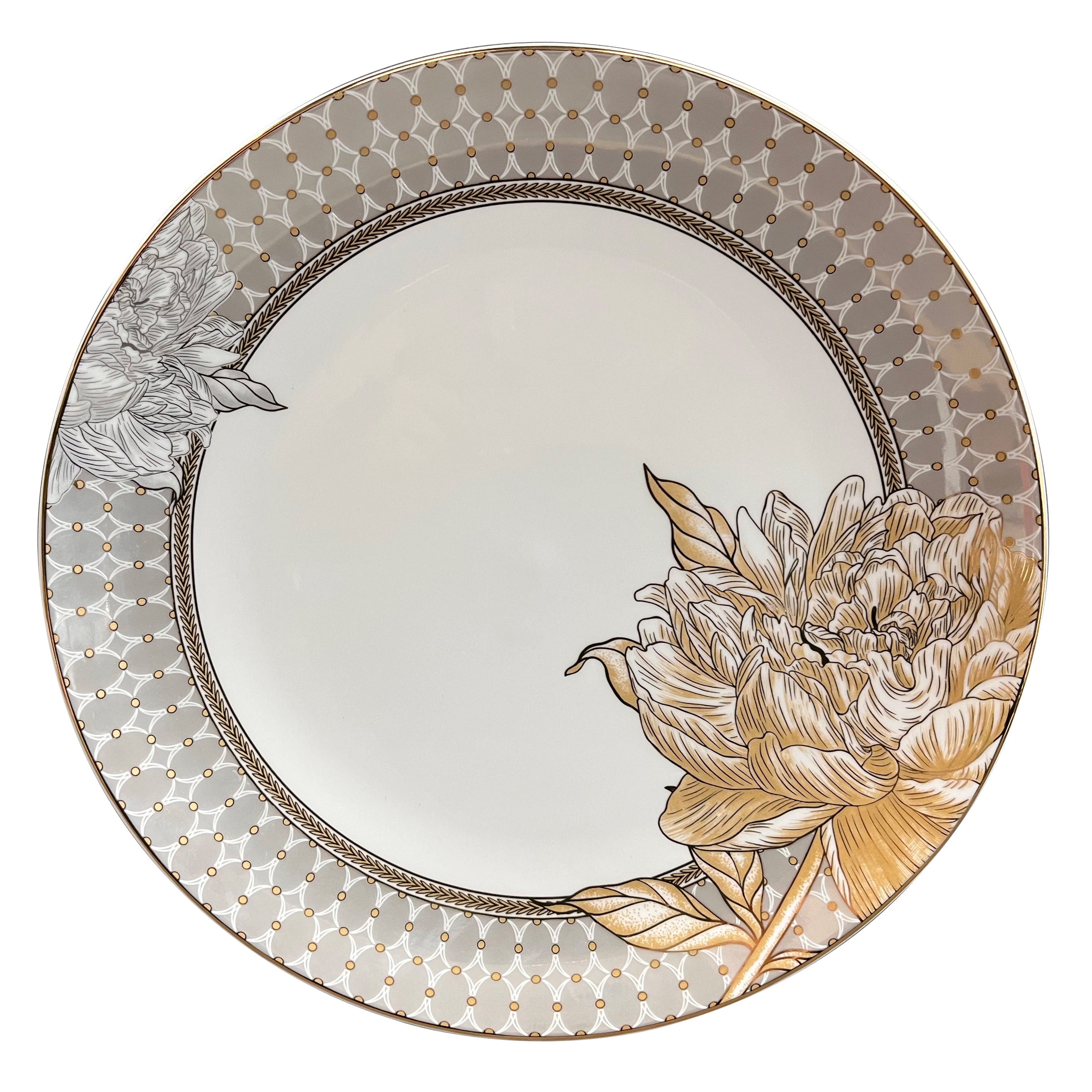 Gold Lustre 27pc Dinner Set
