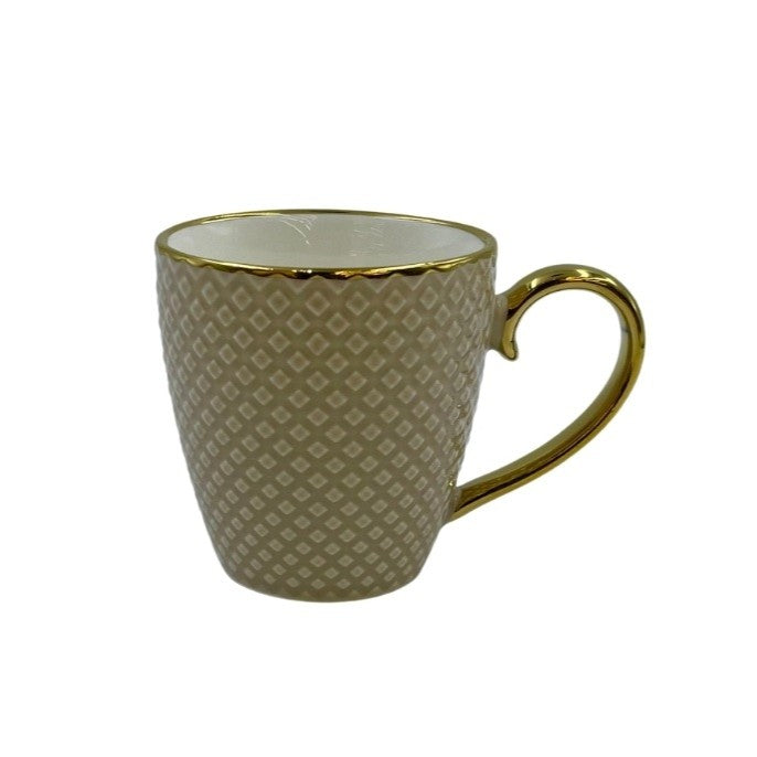 Trio Color Porcelain 6pc Tea Set