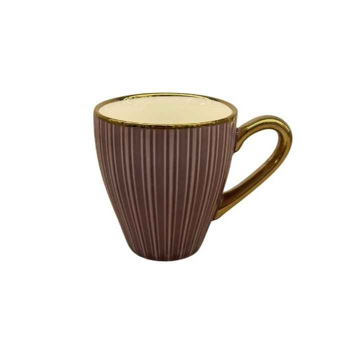 Trio Color Porcelain 6pc Tea Set