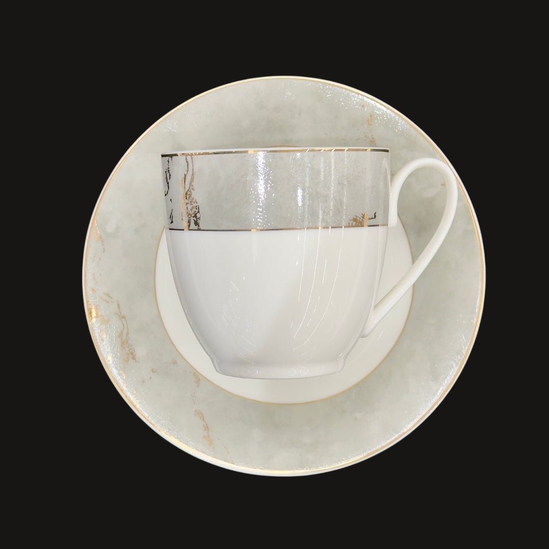 Pearl Marble Opulence 12pc Tea Set