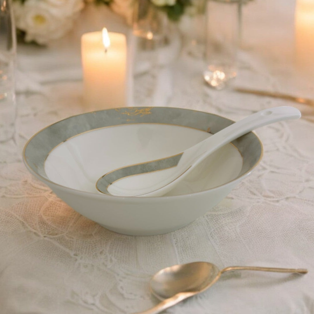 Pearl Marble Opulence 12pc Bowl Set