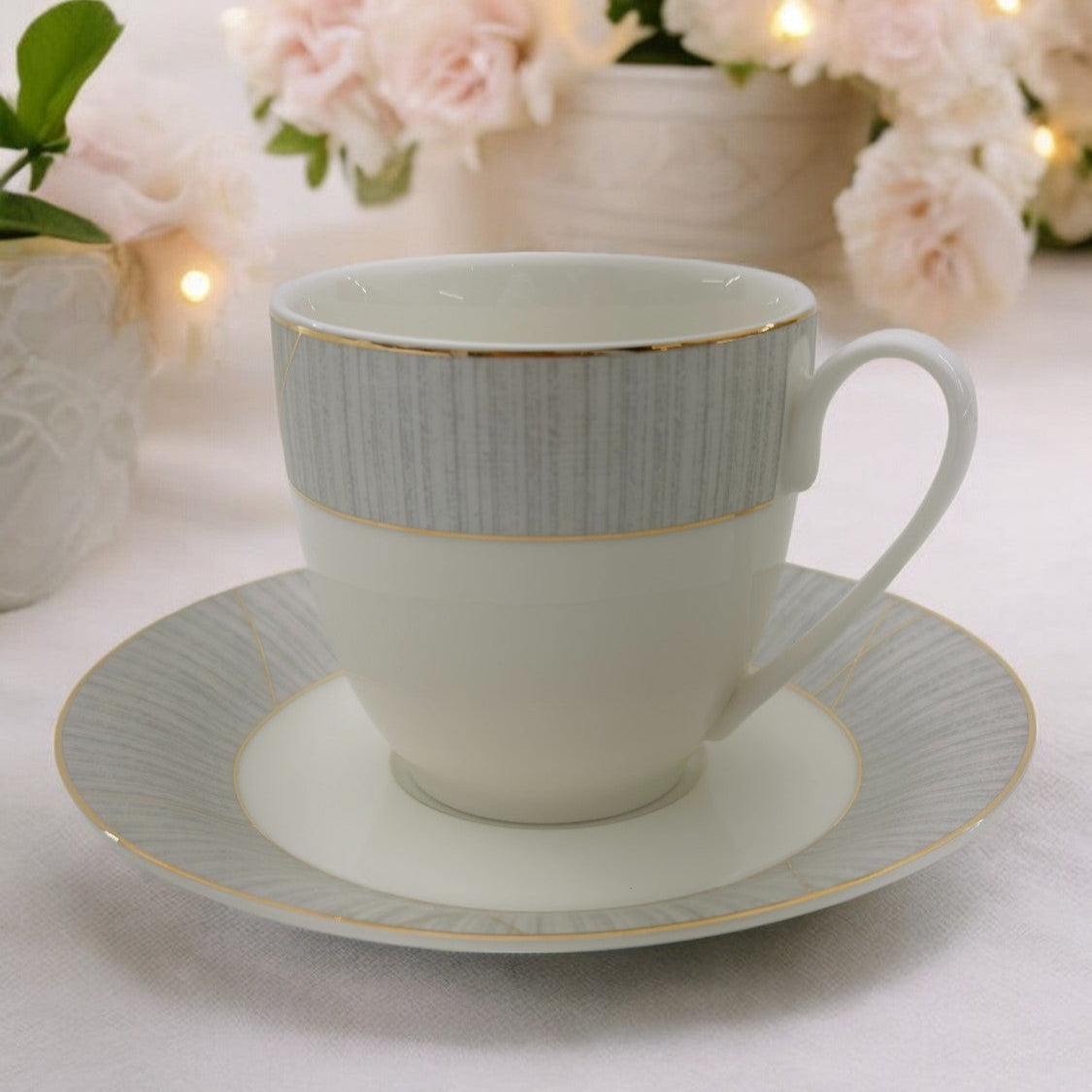 Pearl Linear Luxe 12pc Tea Set