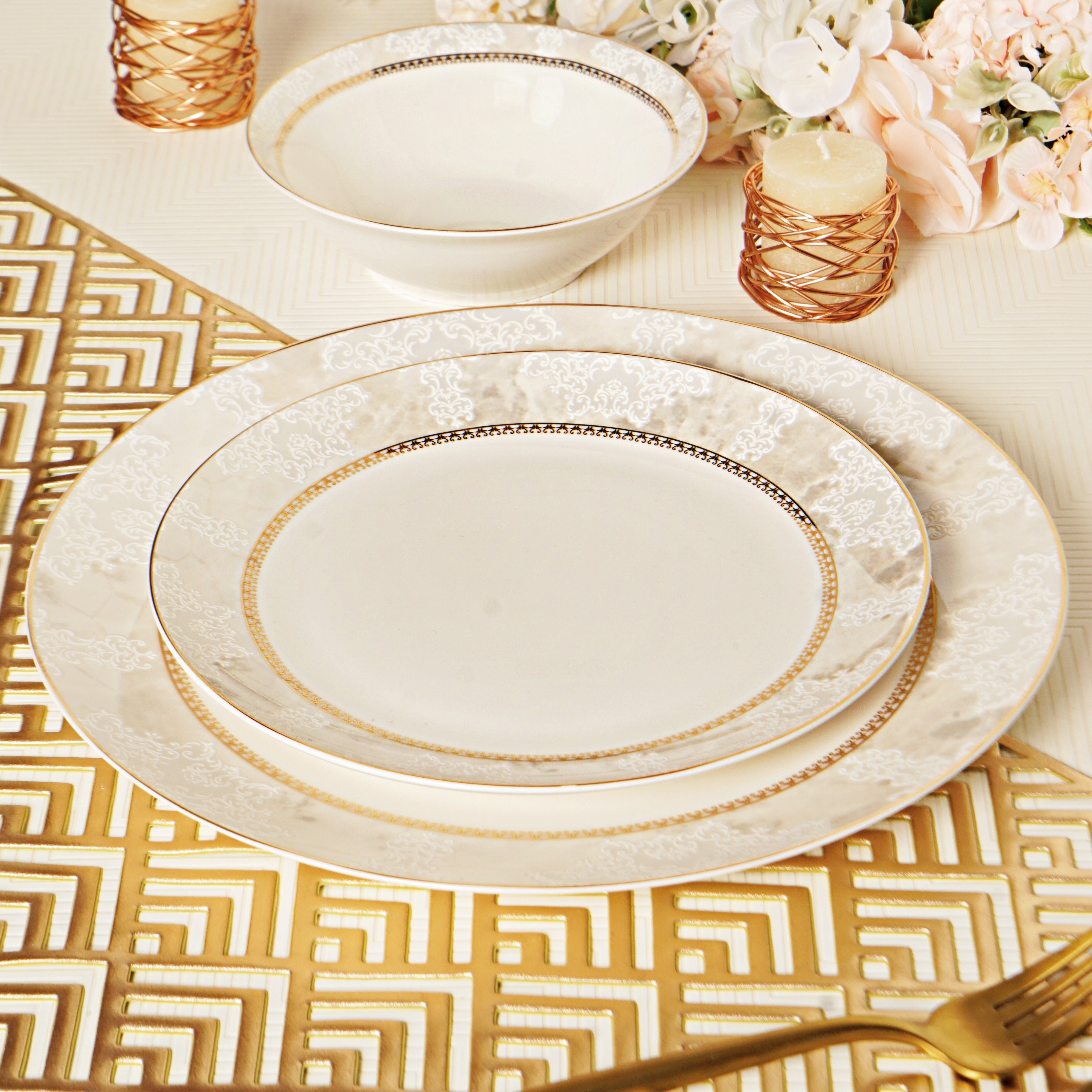 Timeless Elegance 33pc Dinner Set