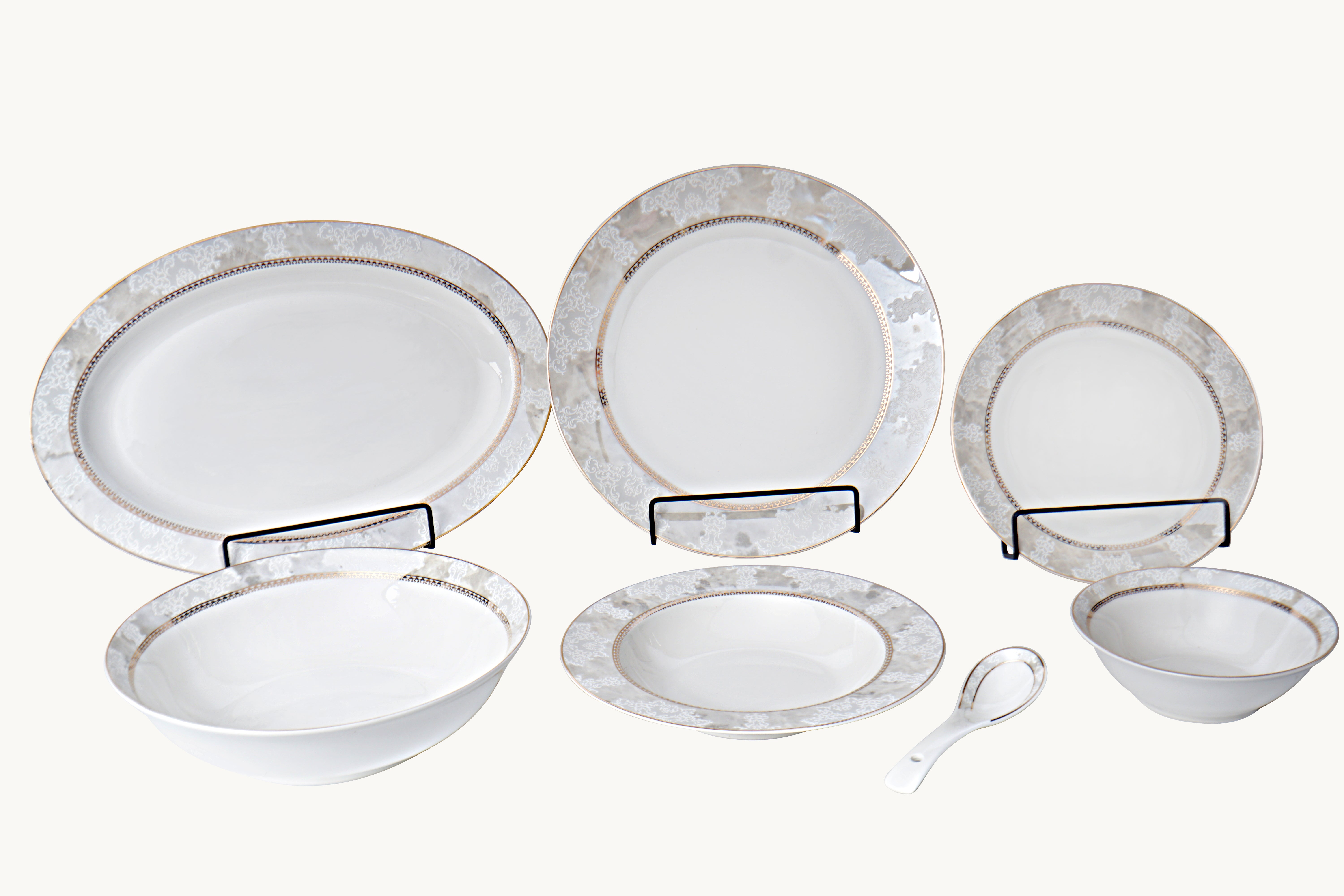 Timeless Elegance 33pc Dinner Set
