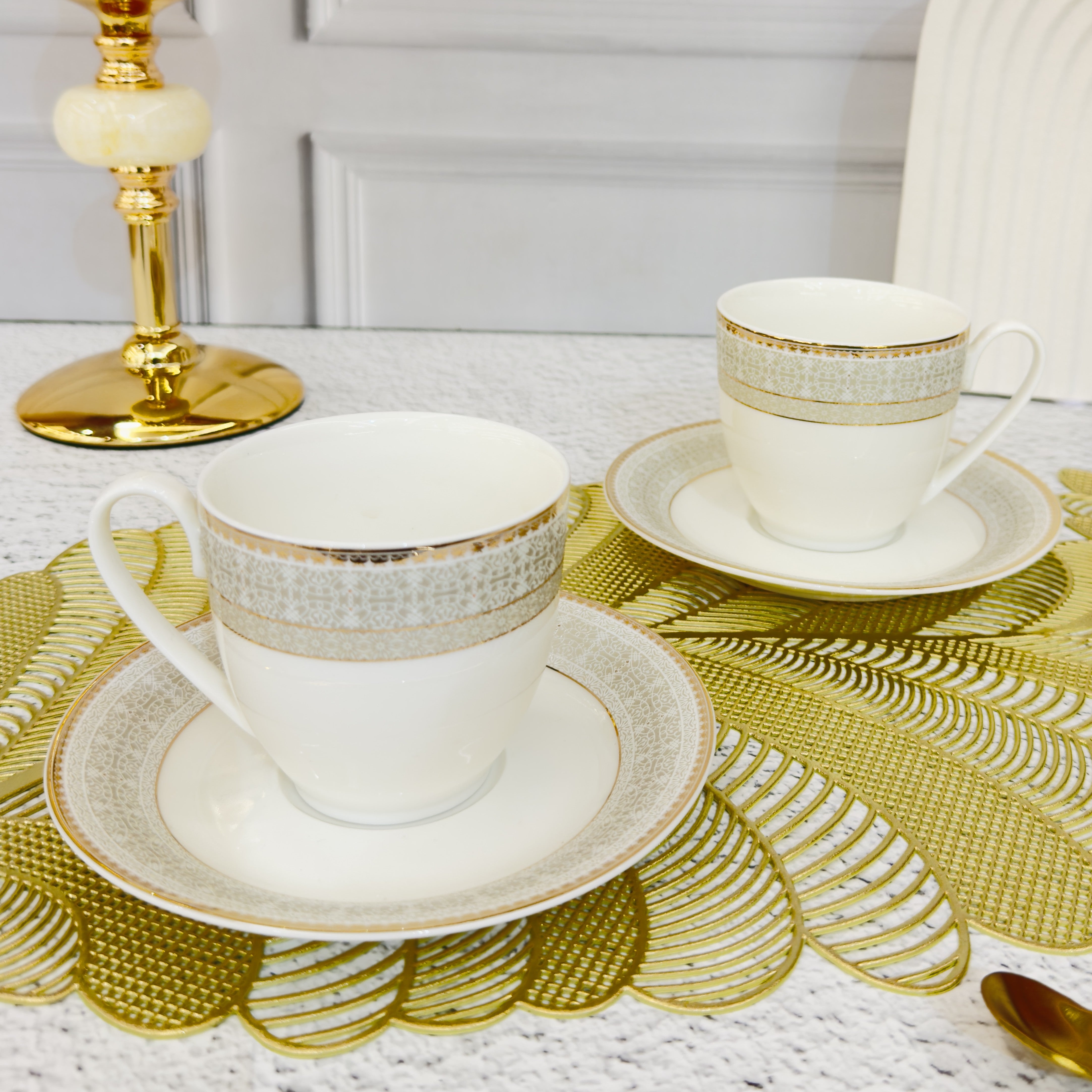 Pearl Royal Gold 12pc Tea Set