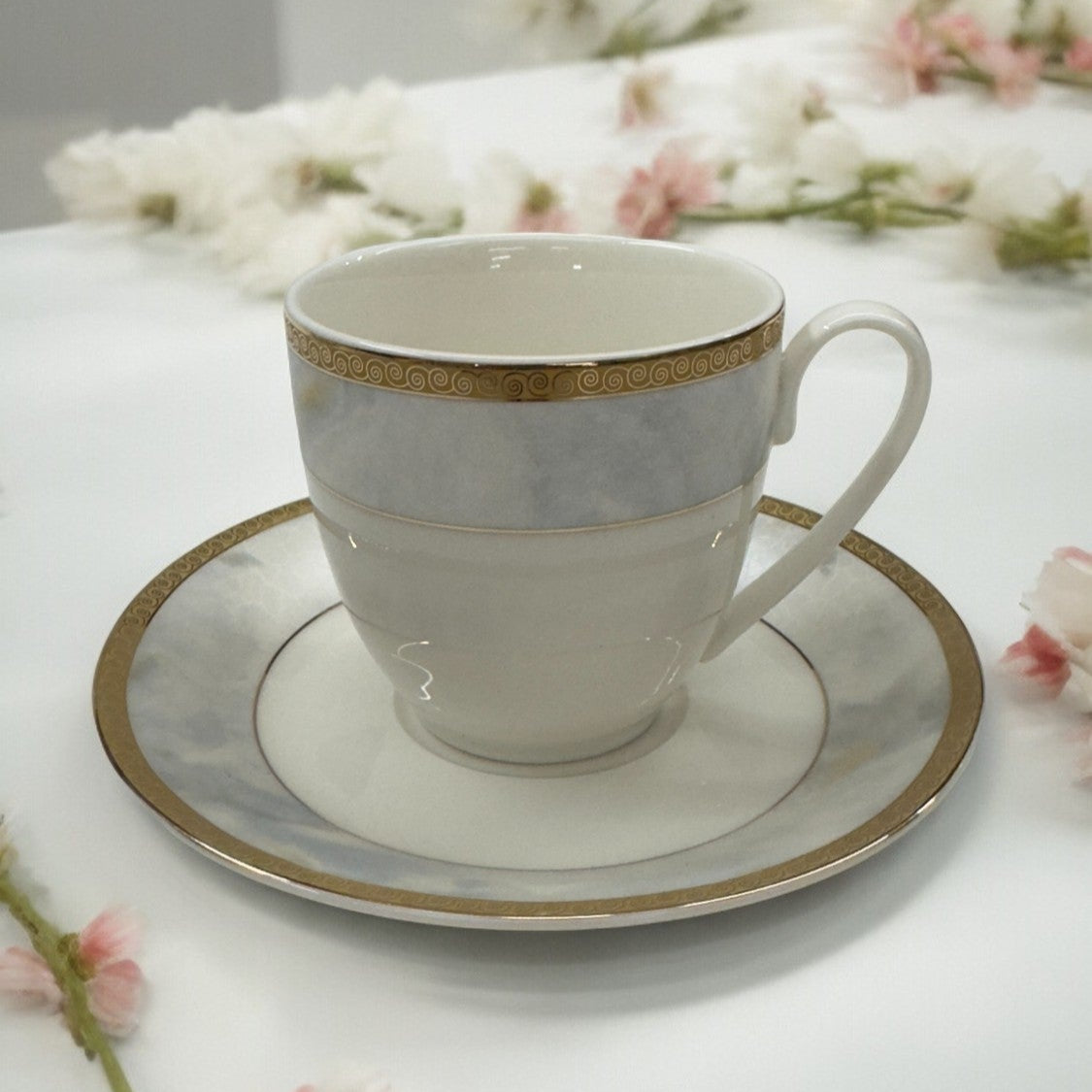 Pearl Marble Elegance 12pc Tes Set