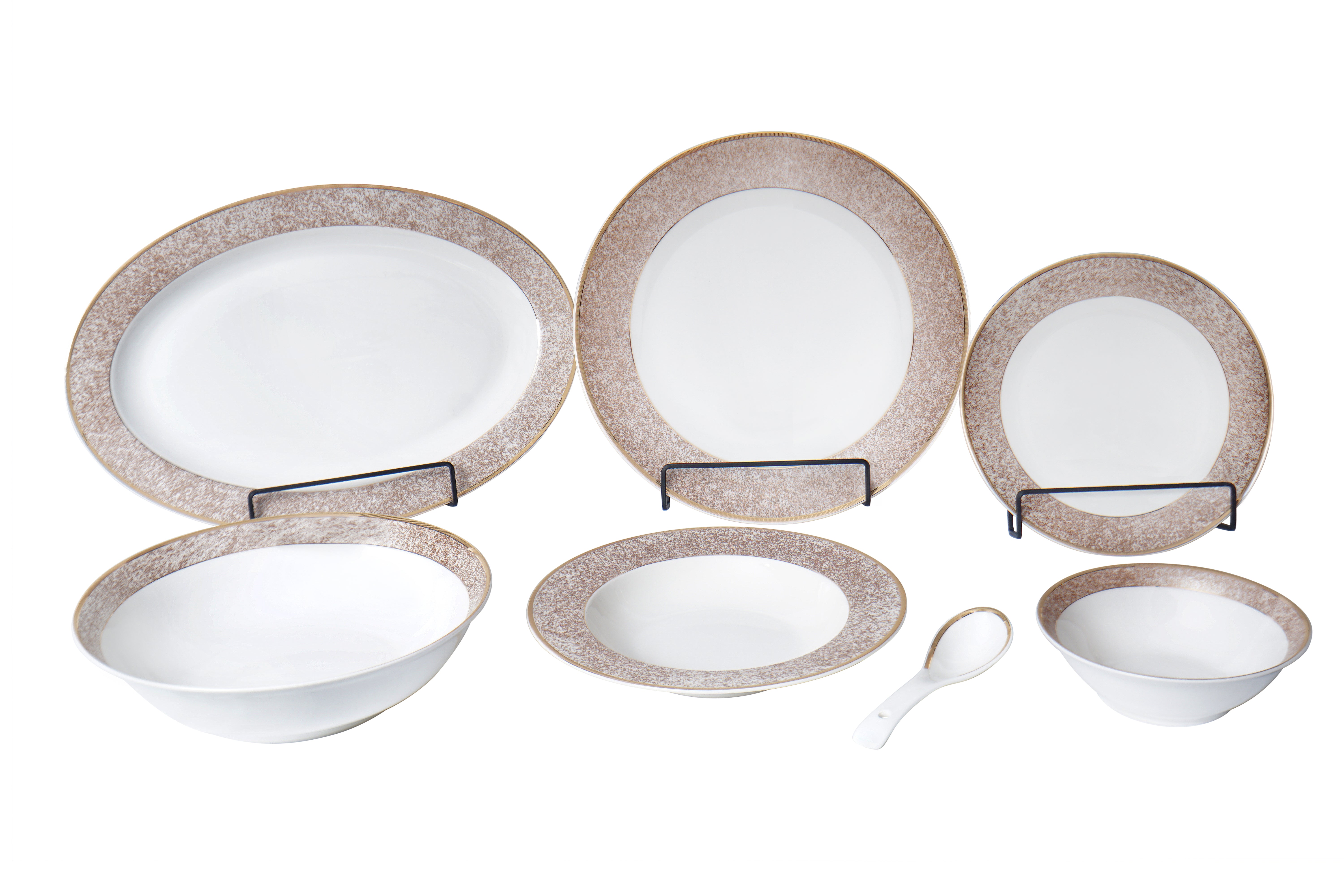 Amber Mosaic 33pc Dinner Set