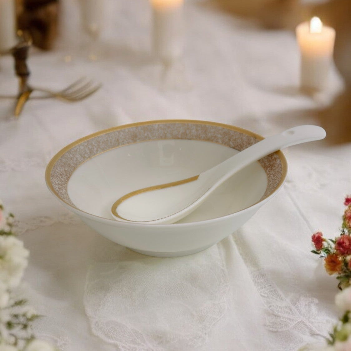 Pearl Amber Mosaic 12pc Bowl Set