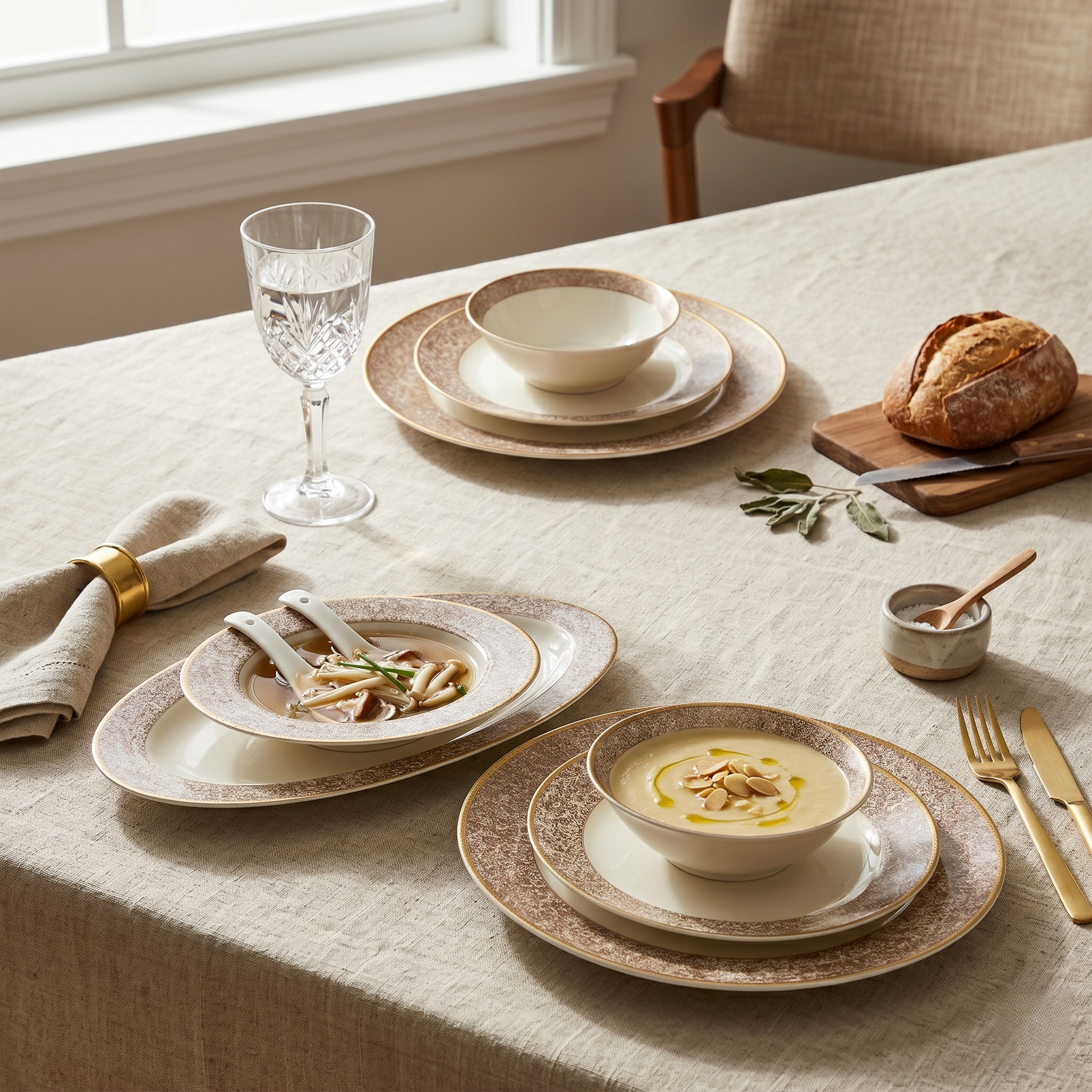 Amber Mosaic Dinner Set