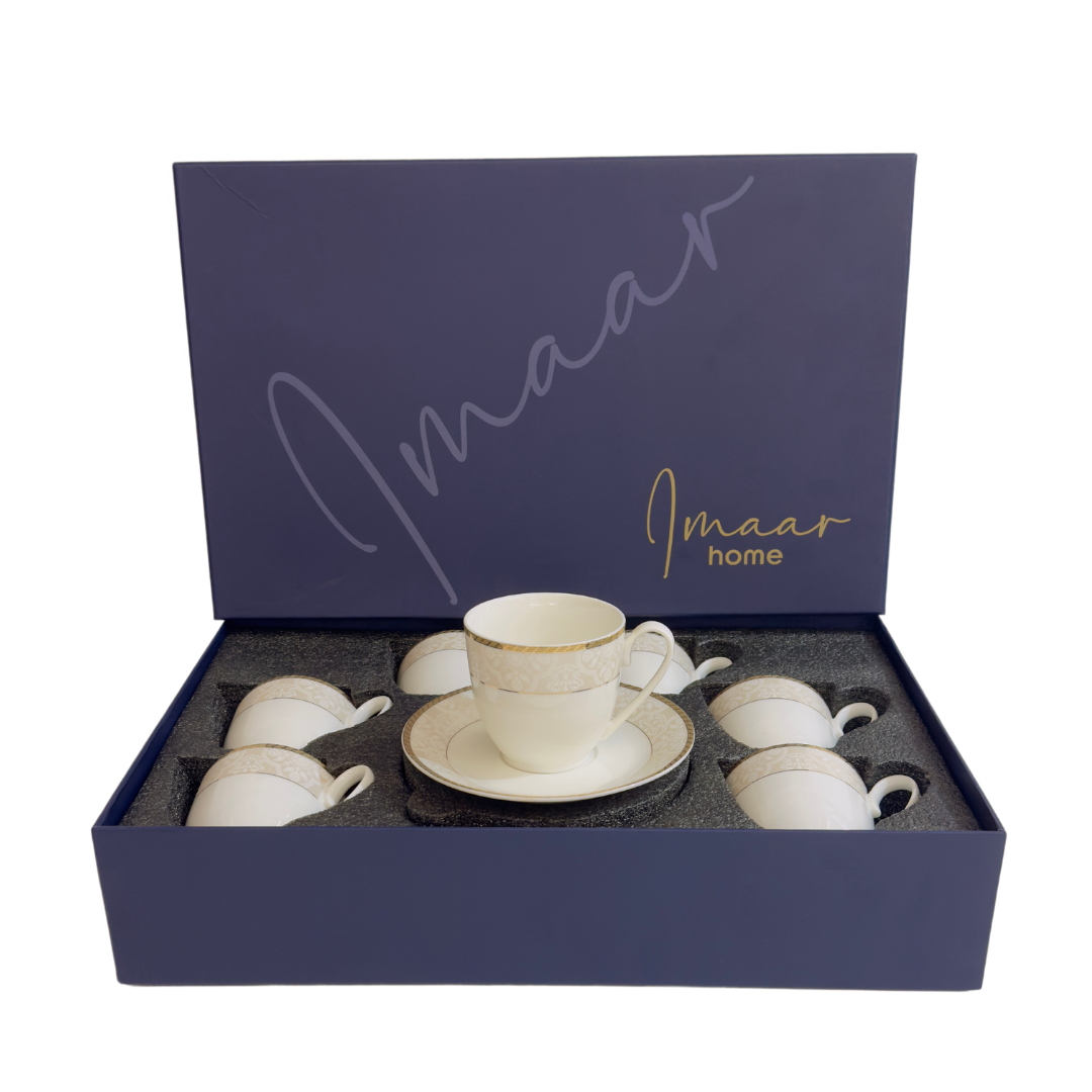 Pearl Gold Charm 12pc Tea Set