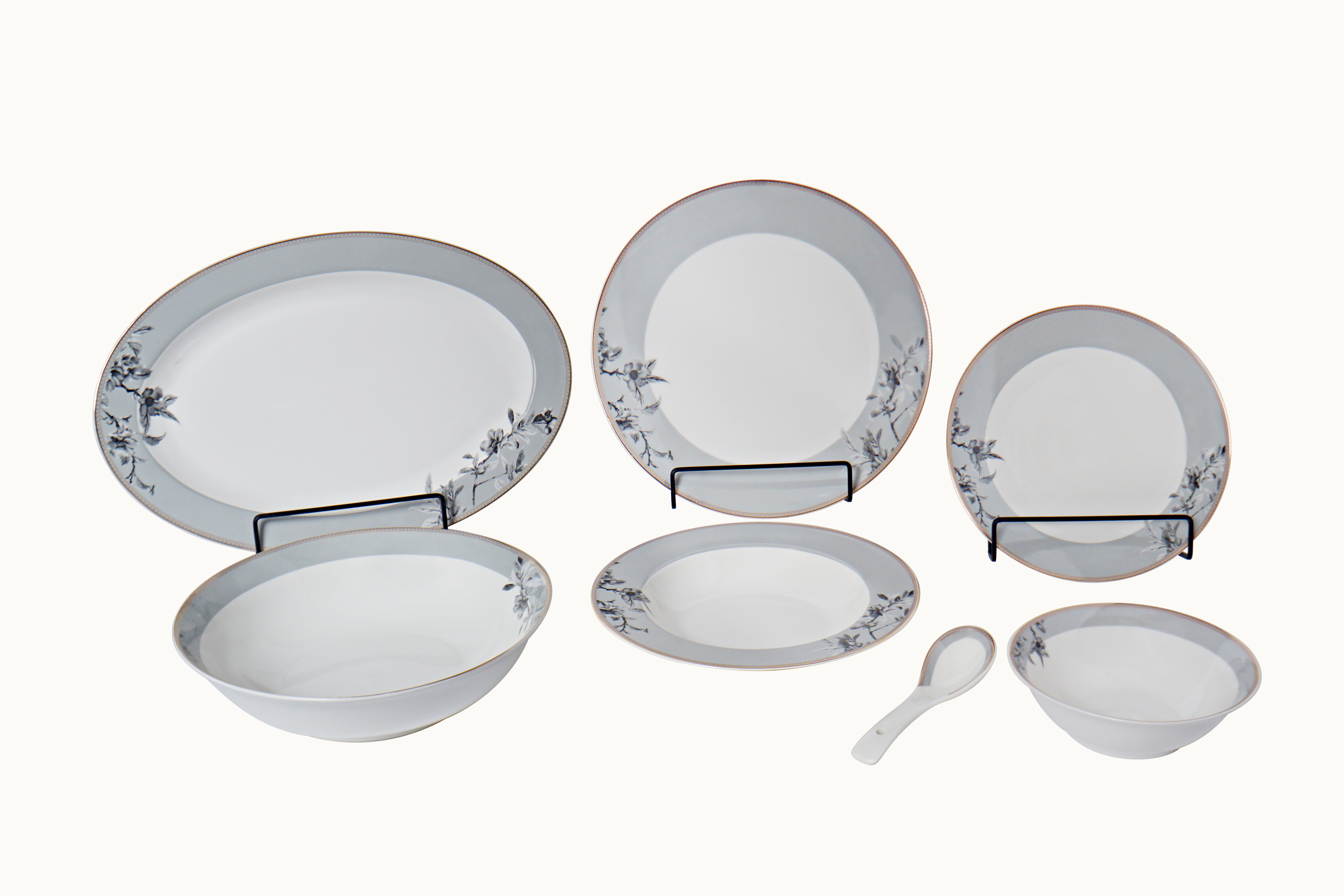 Ethereal Blassom 33pc Dinner Set