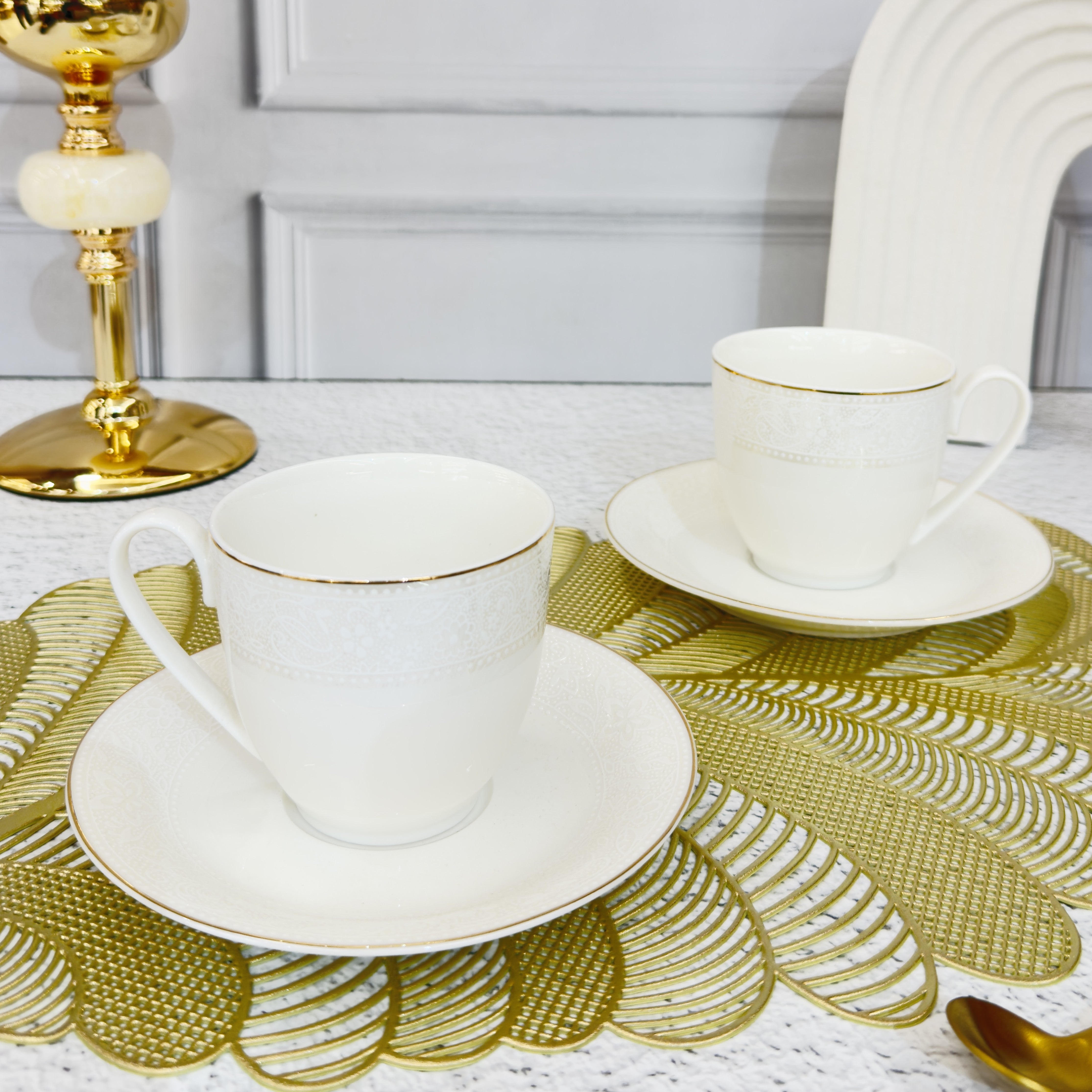 Pearl Luxe 12pc Tea Set