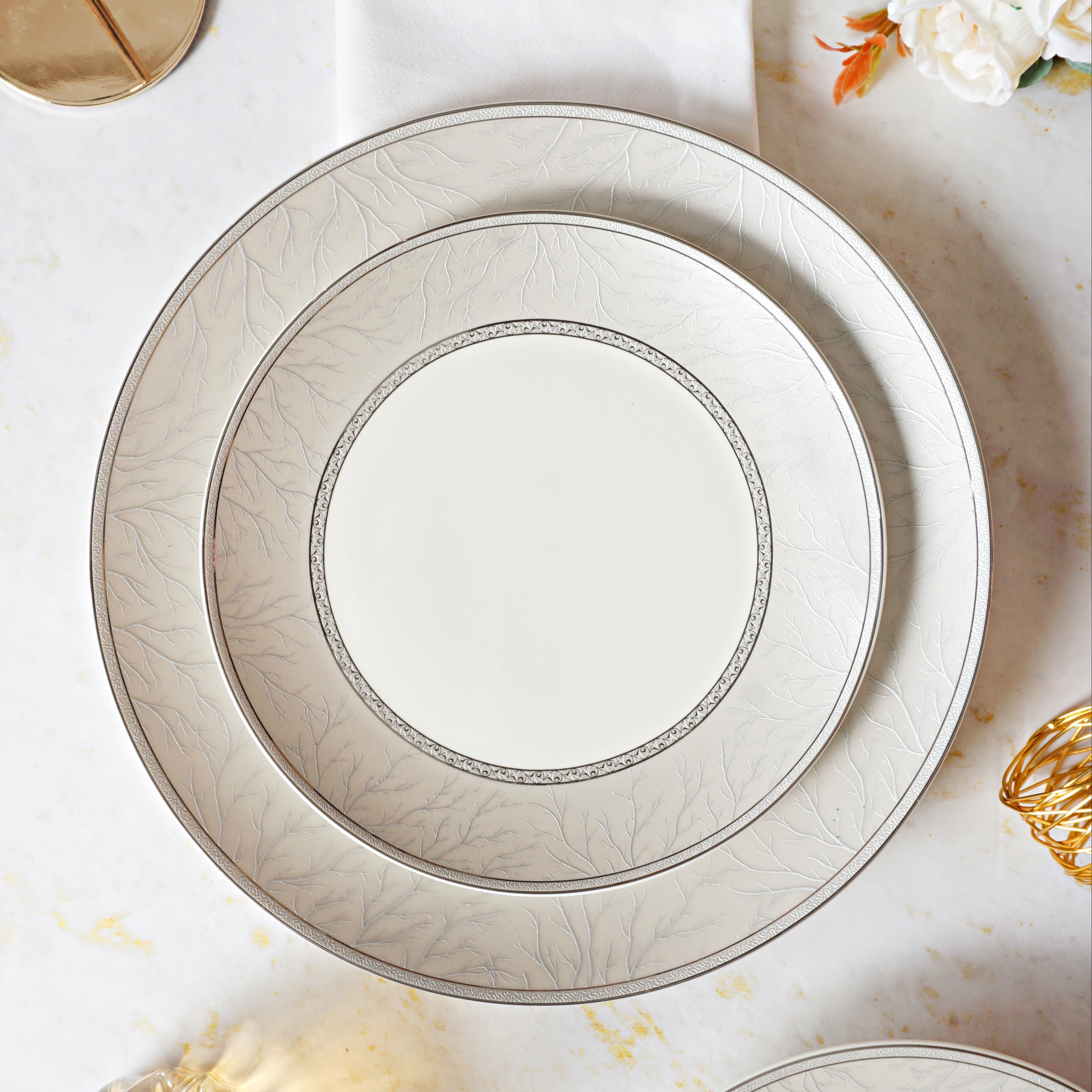 Silver Elegance 33pc Dinner Set