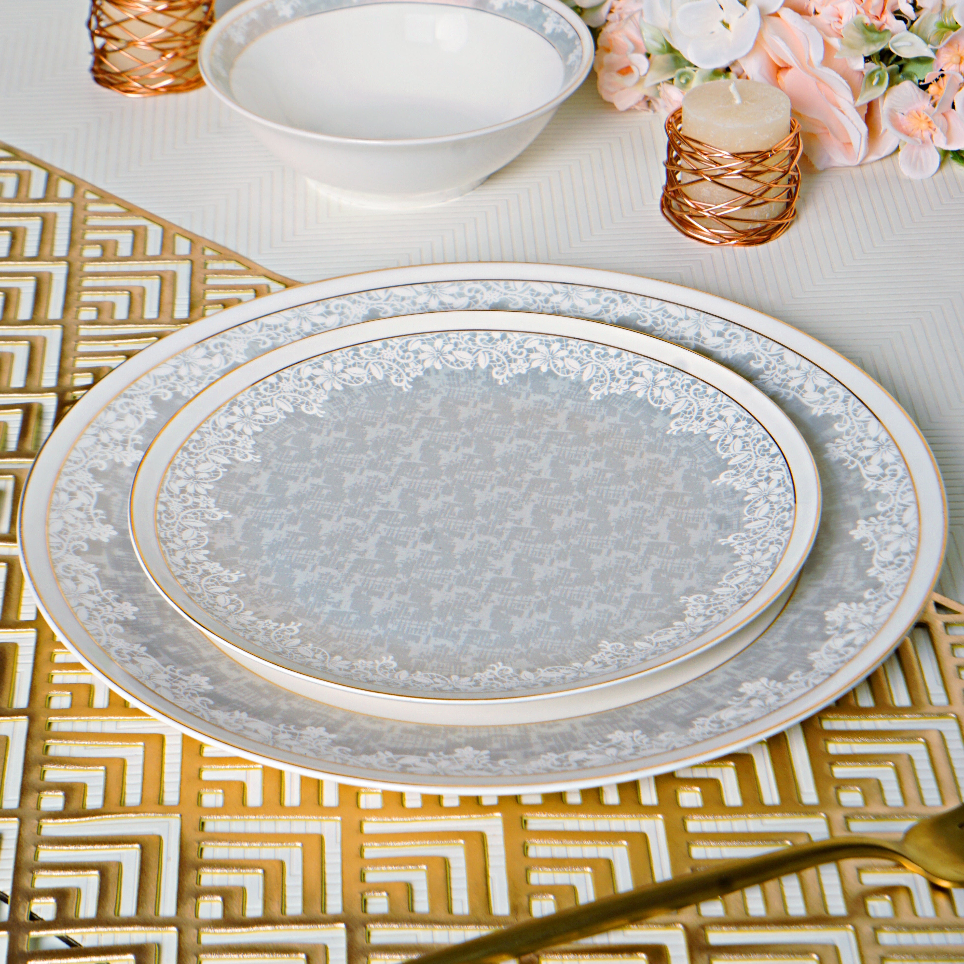 Pearl Elegance 33pc Dinner Set