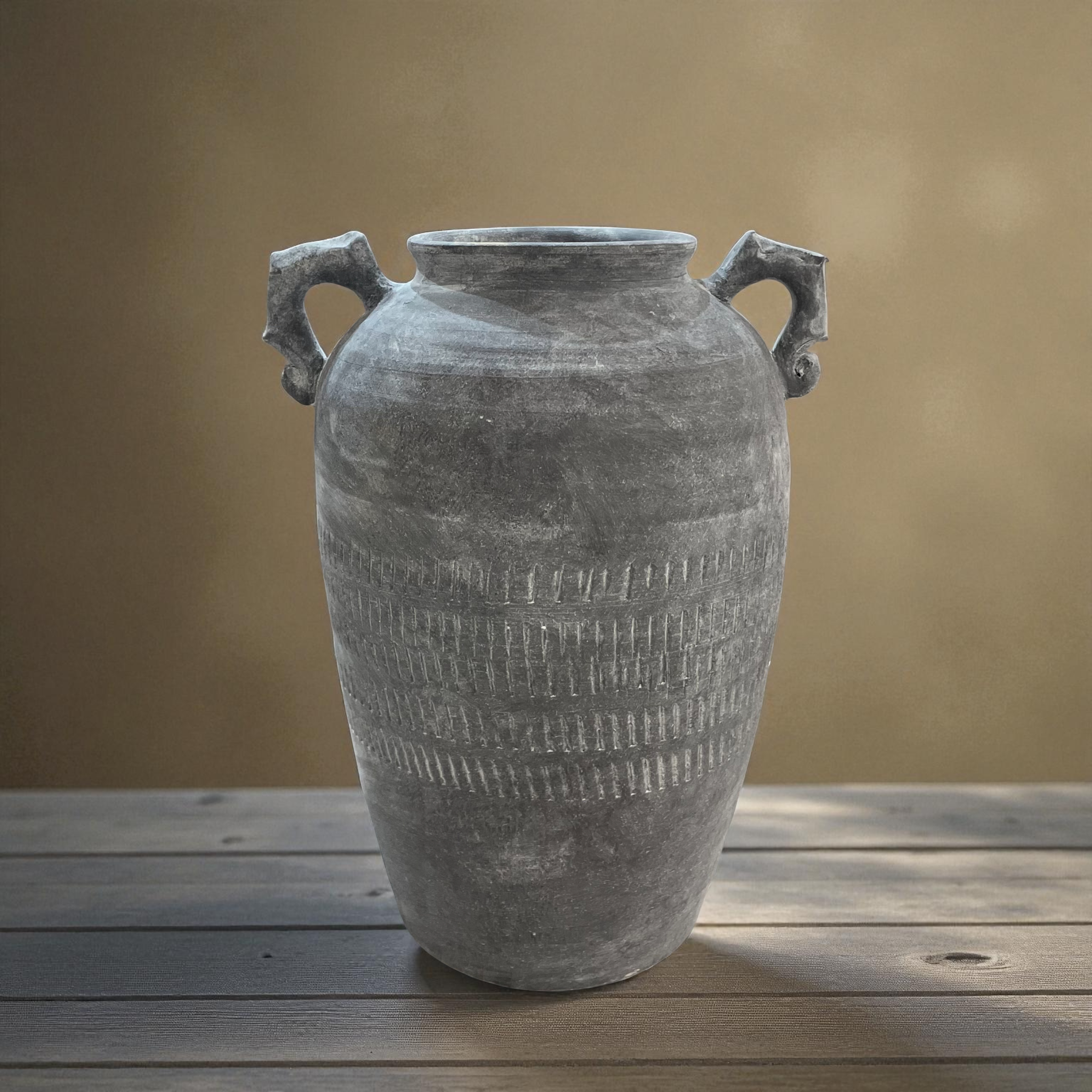 Rustic Textured Ceramic Vase