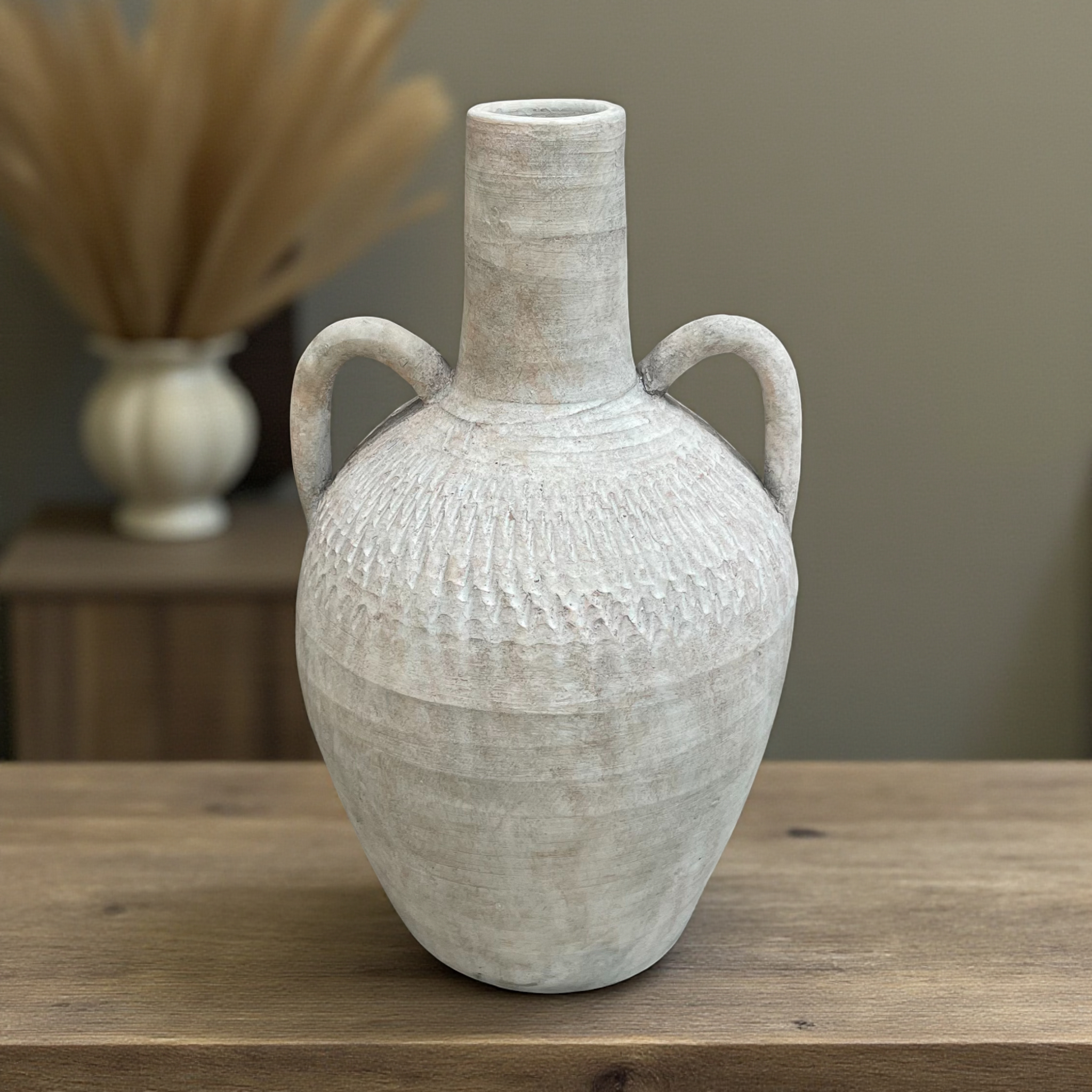 Rustic Textured Ceramic Vase