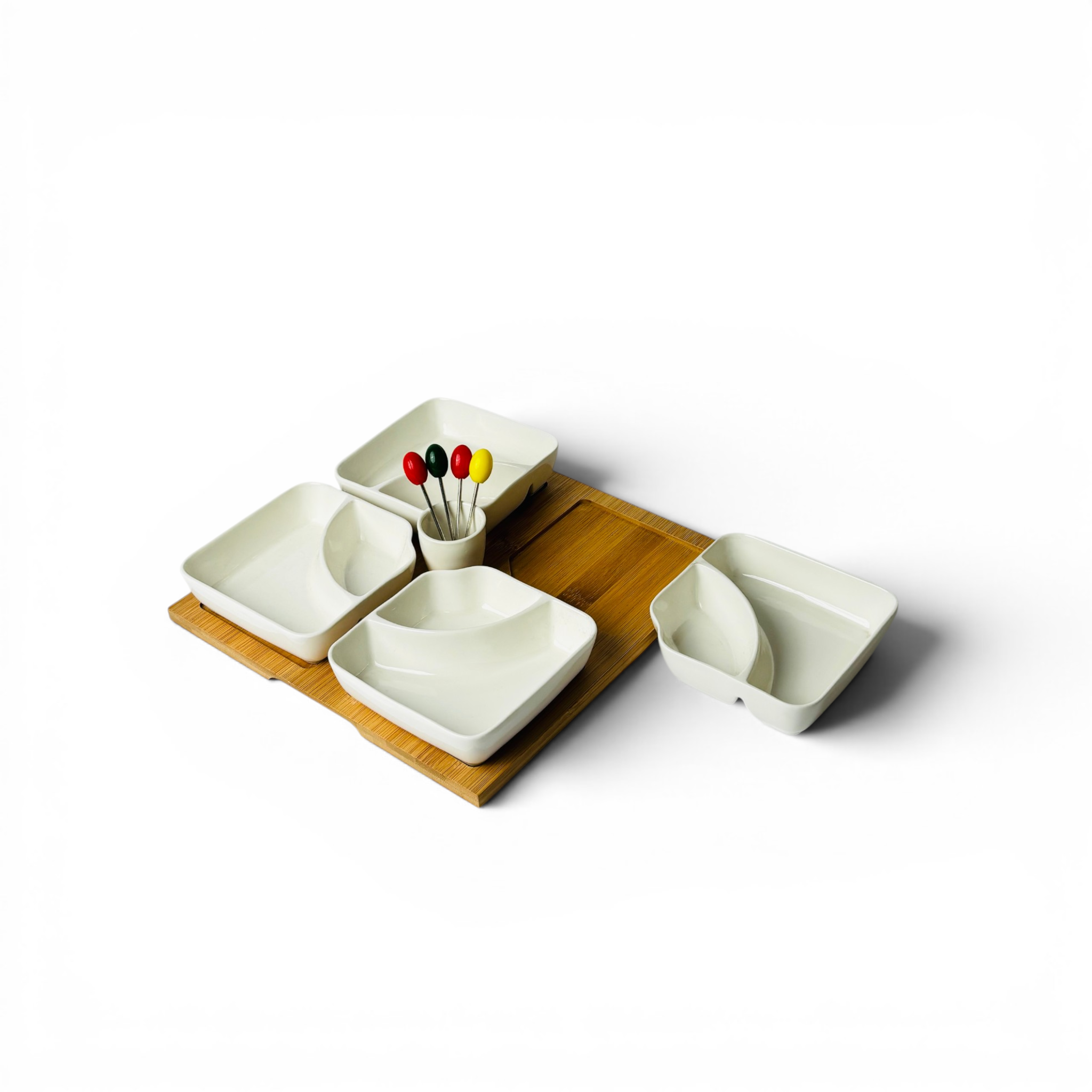 Ceramic Serving Bowls With Tray