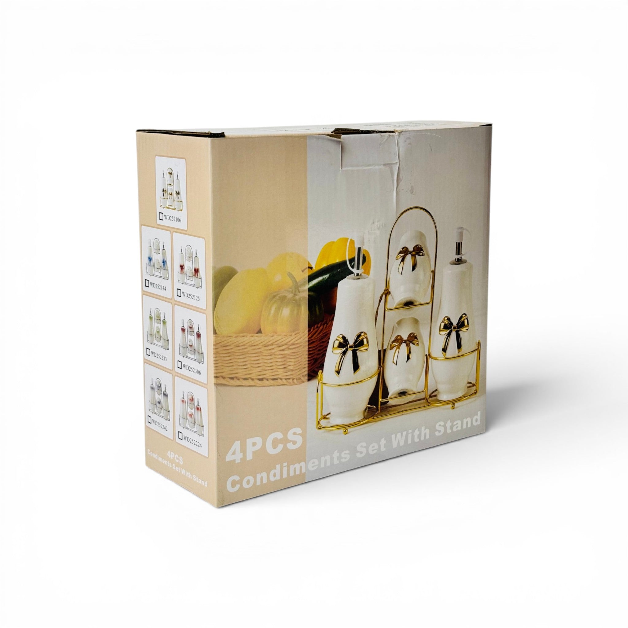 Elegant Ceramic Oil & Spice Dispenser Set