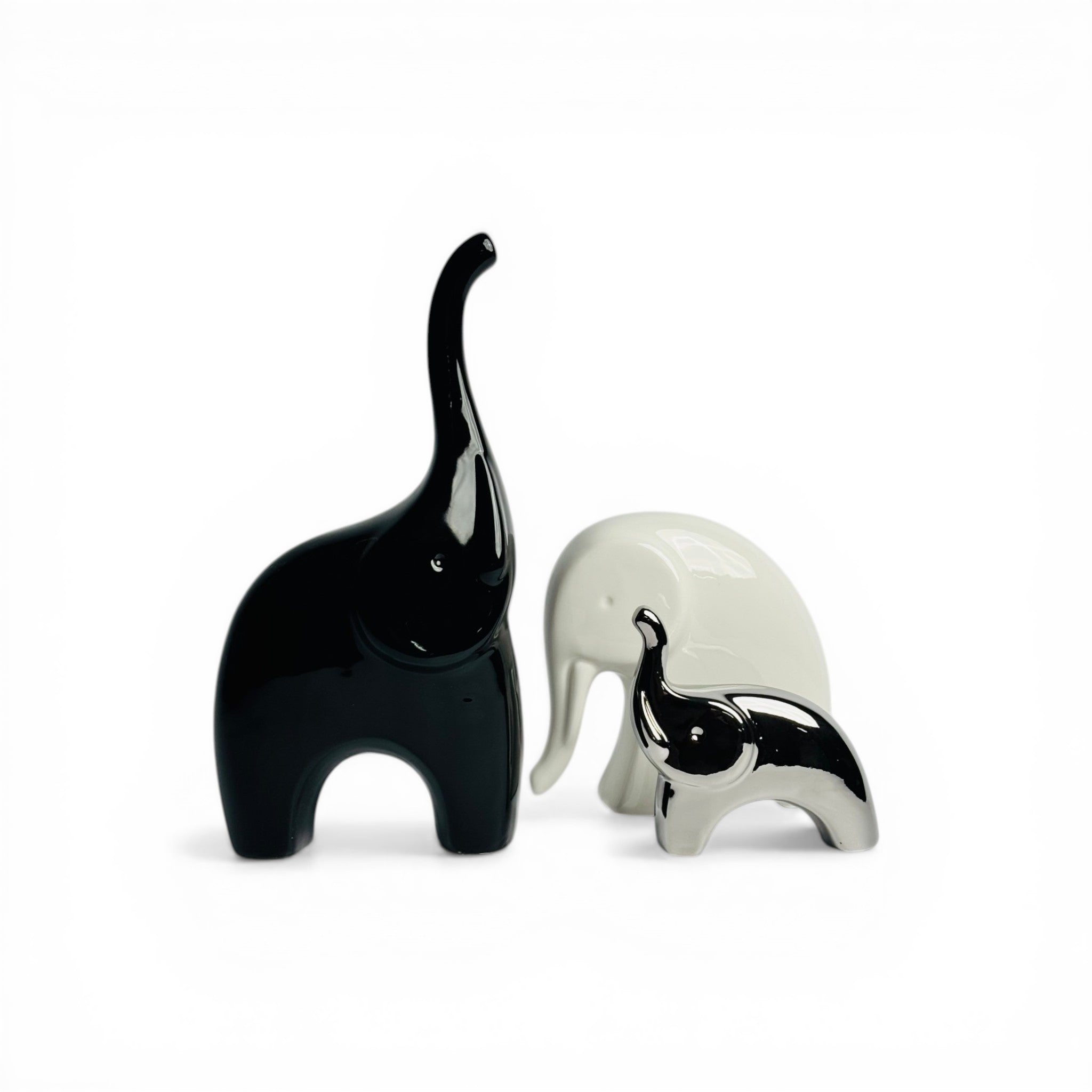 Elegant 3Pc Elephant Showpiece
