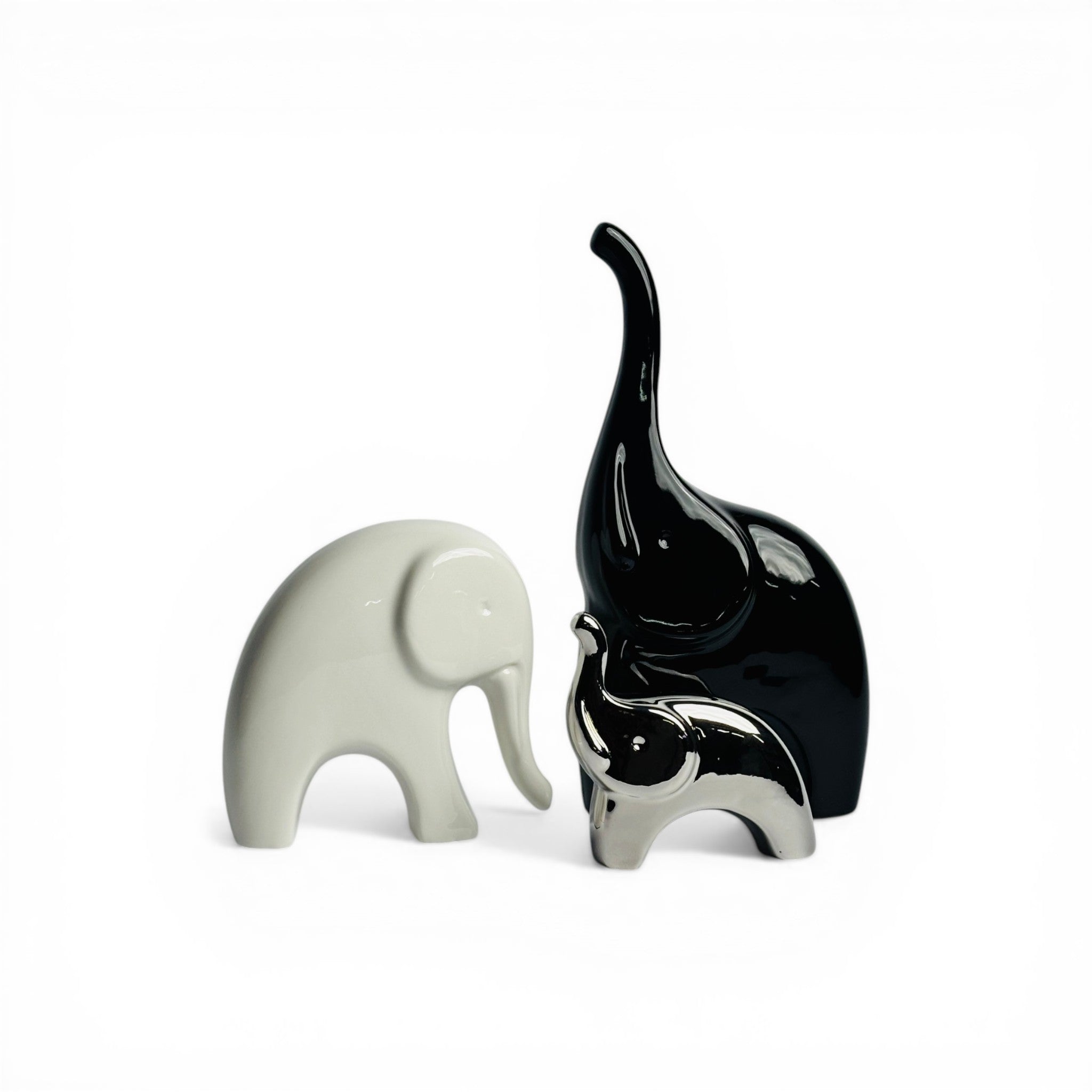 Elegant 3Pc Elephant Showpiece