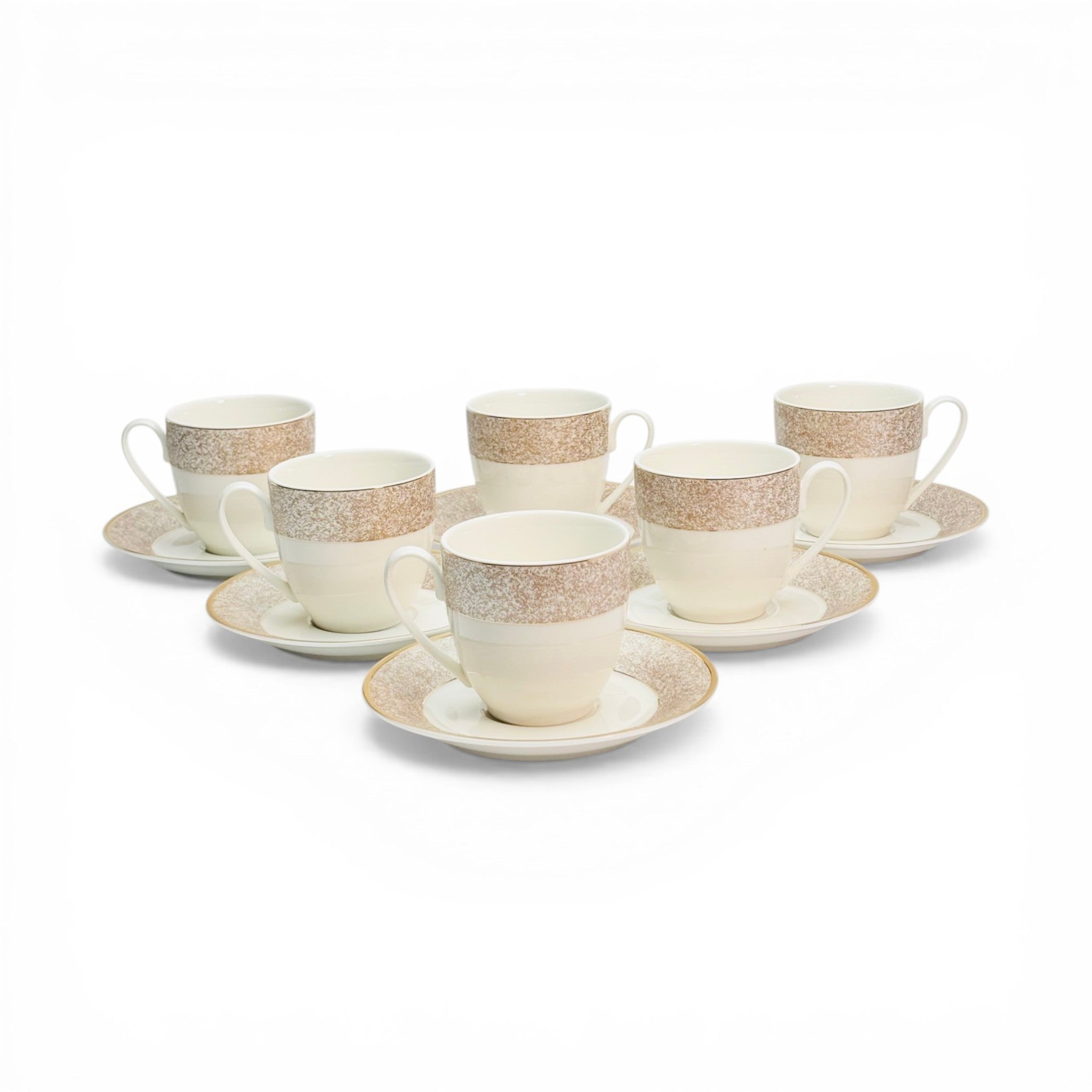 Pearl Amber Mosaic 12pc Tea Set