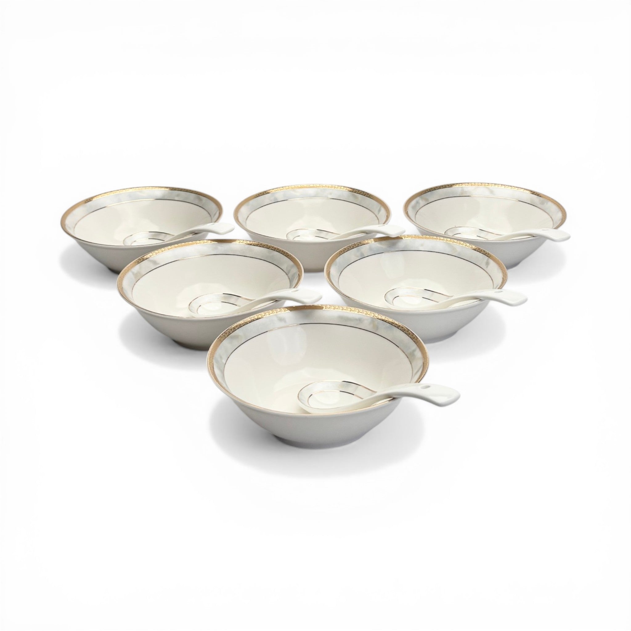 Pearl Marble Elegance 12pc Bowl Set