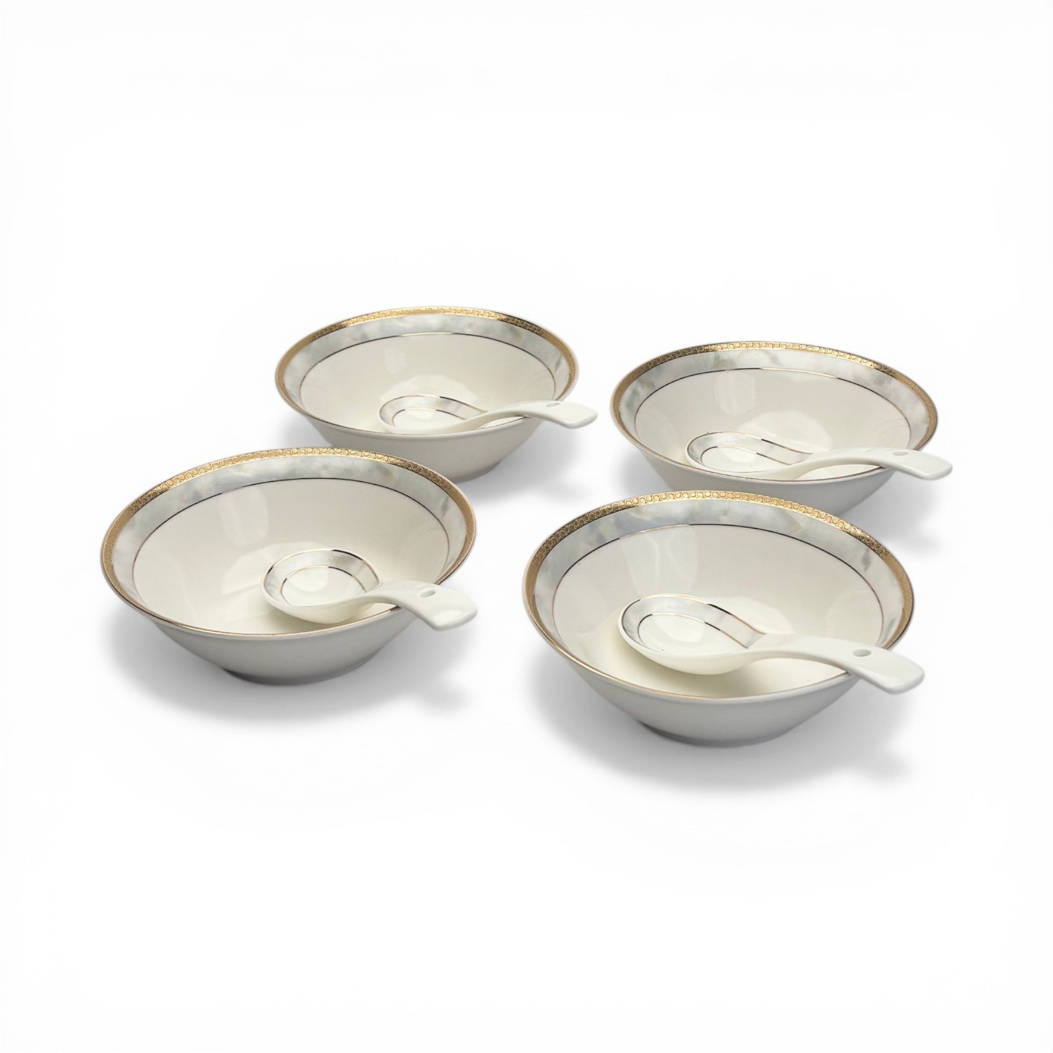 Pearl Marble Elegance 12pc Bowl Set