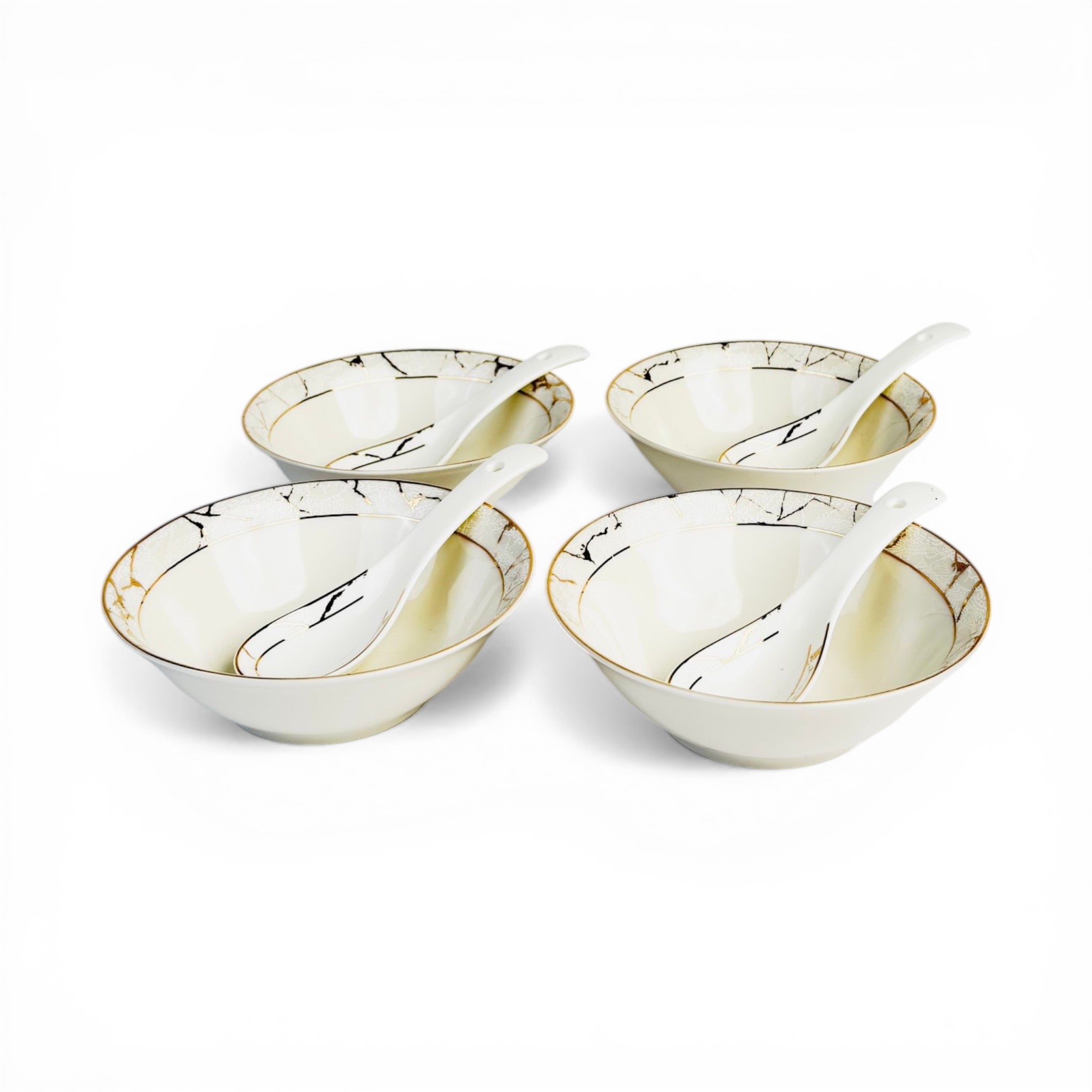 Pearl Luxury Marble 12pc Bowl Set