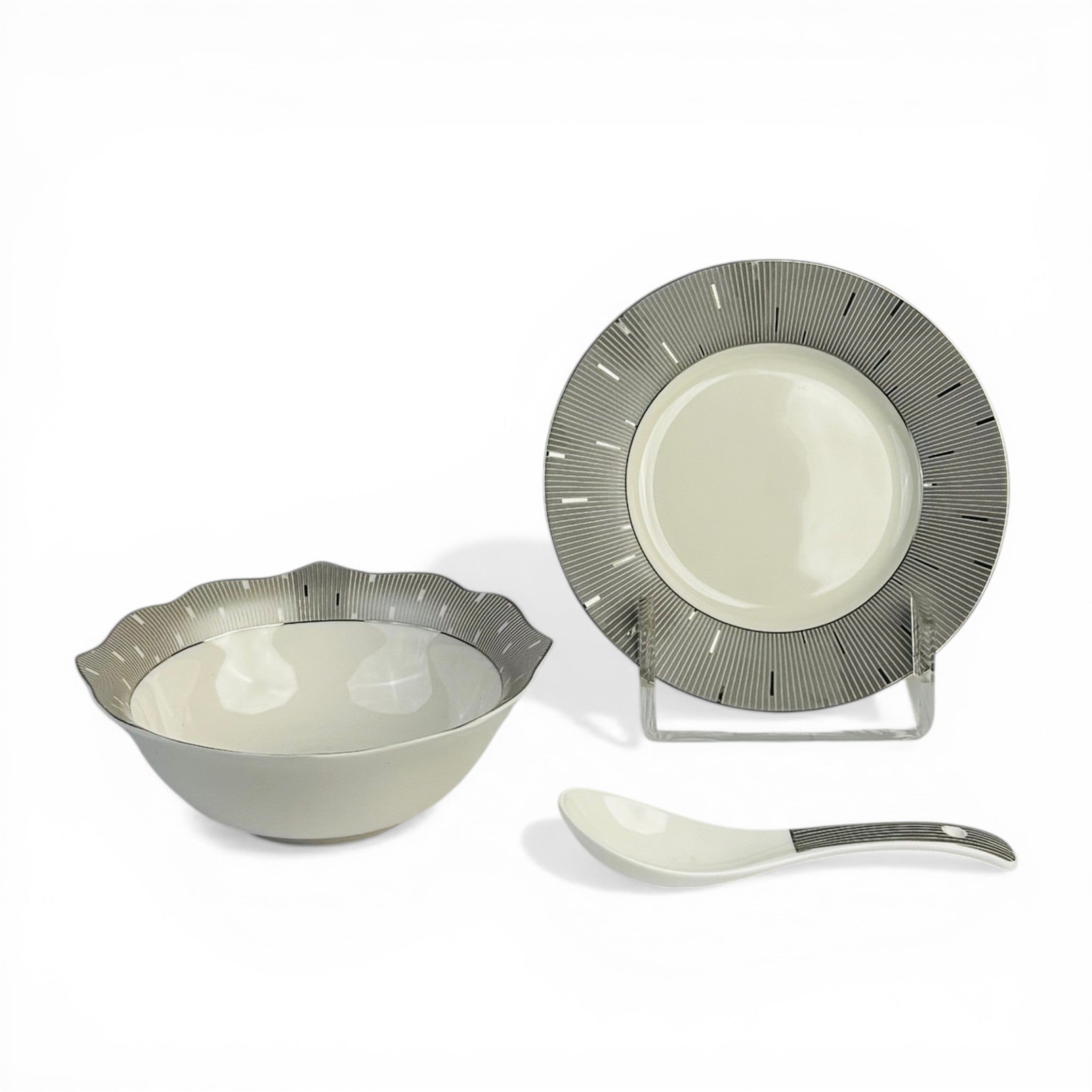 Pearl Timeless Silver 18pc Bowl Set