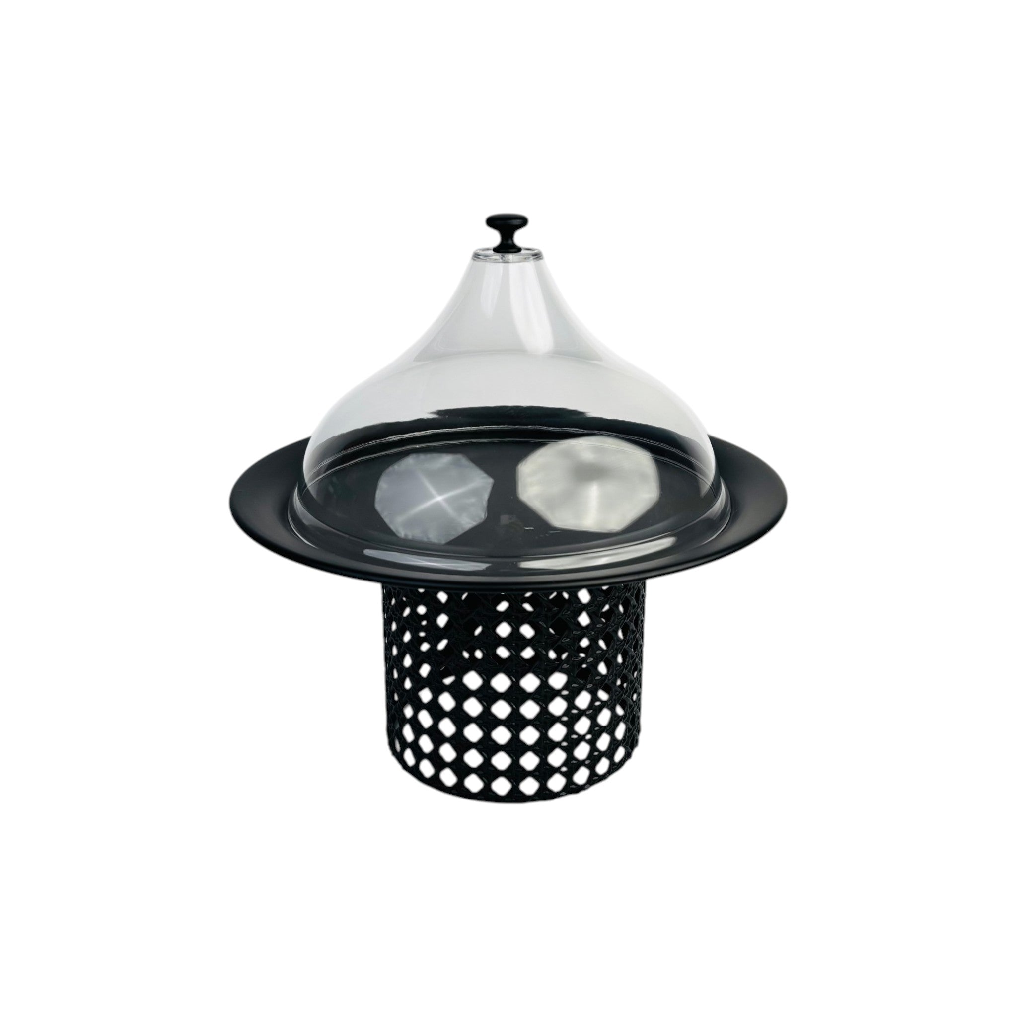 Elegant Cake Stand with Teardrop Lid