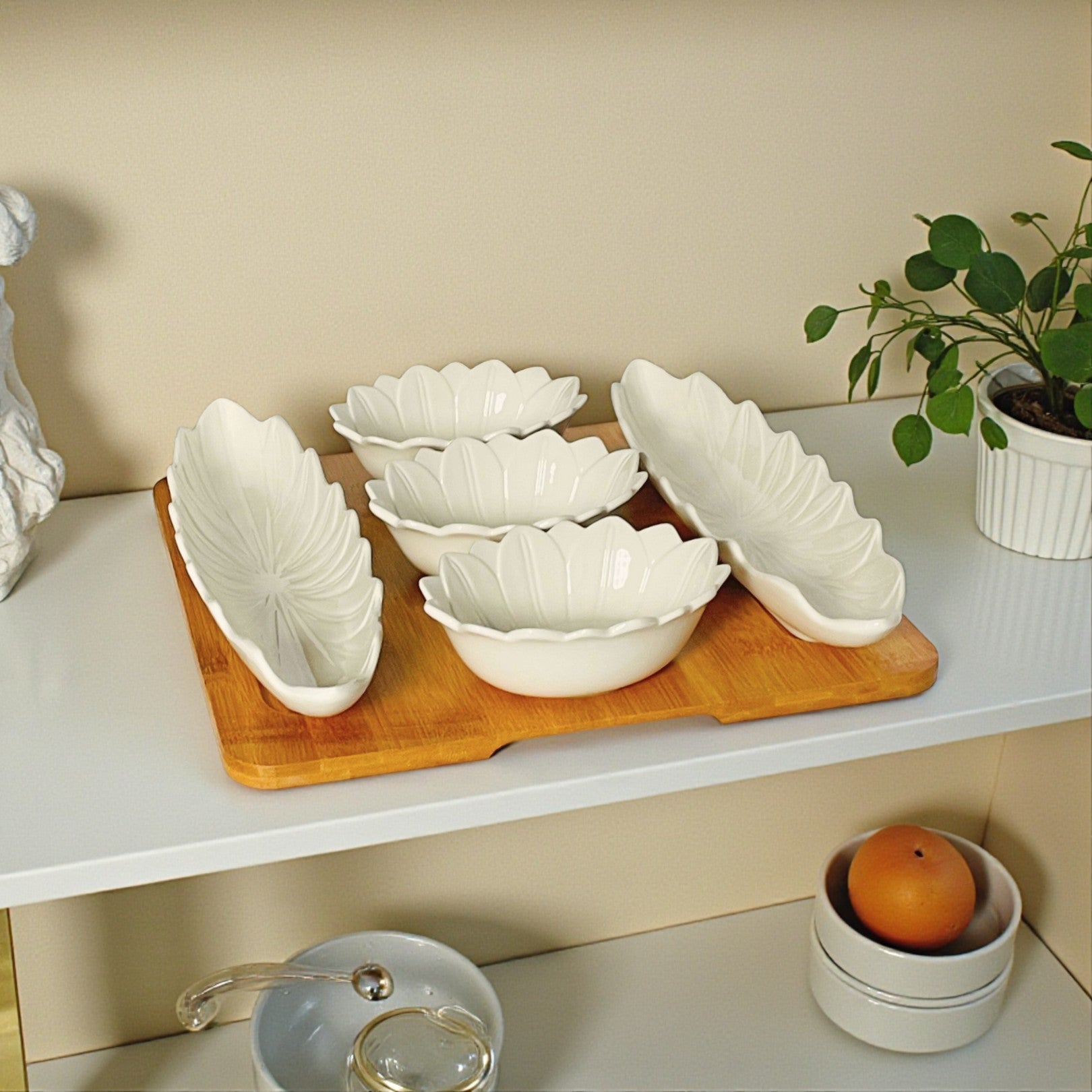 Elegance Ceramic 6Pc Service Set