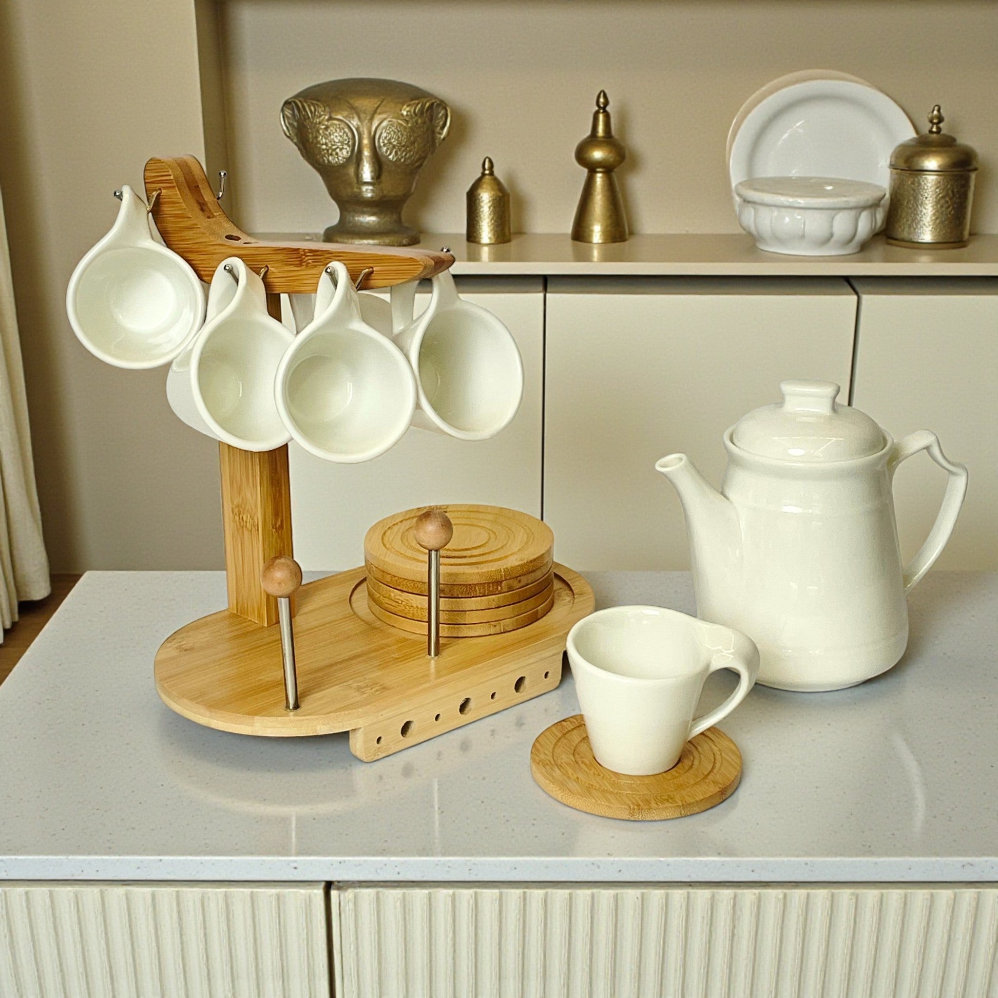 Elegant Ceramic 7Pc Tea Set