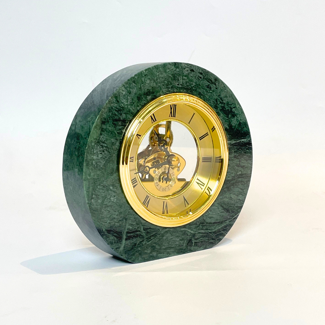 Natural Stone Finish Desk Clock