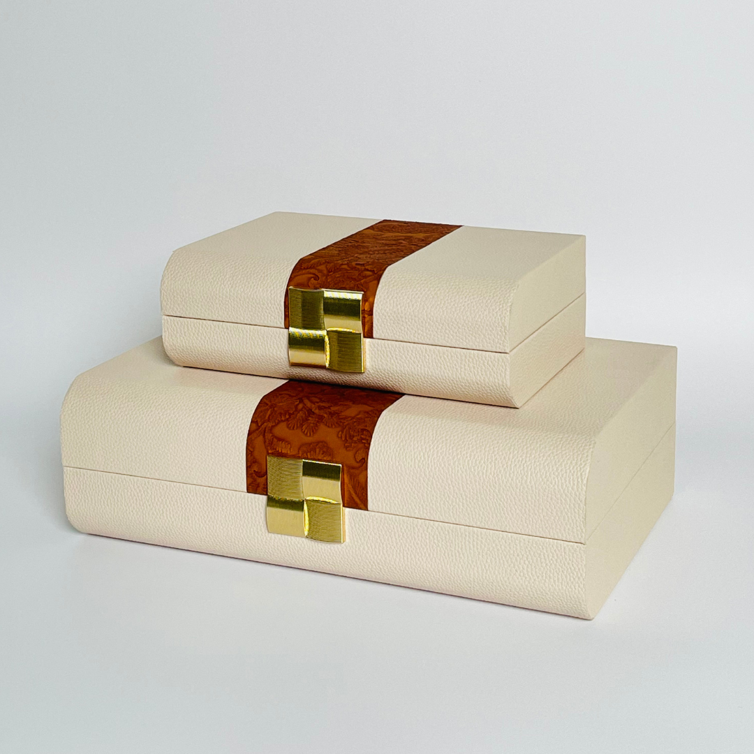 Opulent Touch Decorative 2Piece Storage Box Set