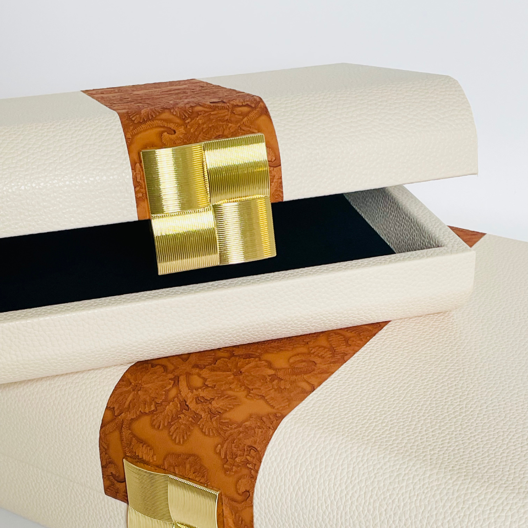 Opulent Touch Decorative 2Piece Storage Box Set