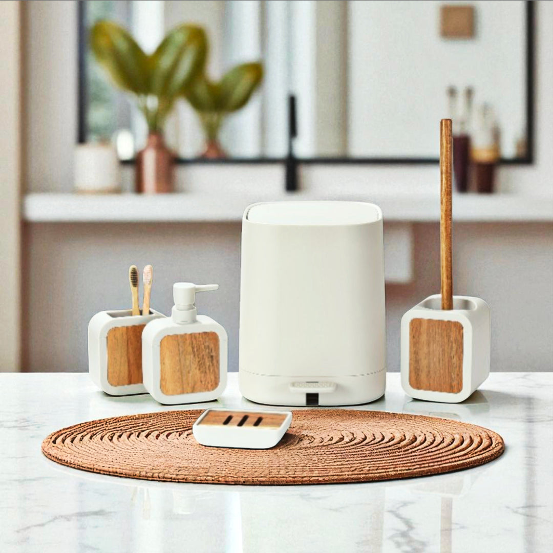 AquaBloom - 5Pc Bathroom Set